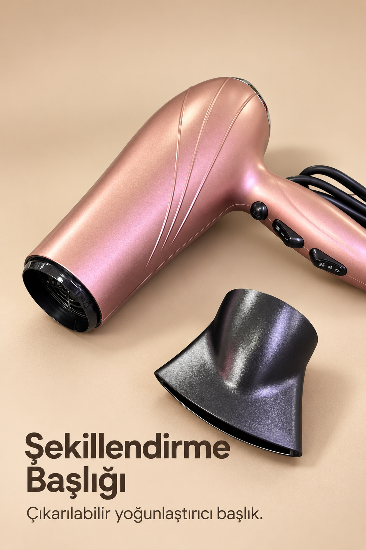 1. Şekillendirme Başlıklı Soğuk Hava Üflemeli Saç Kurutma Makinesi - Lisinya