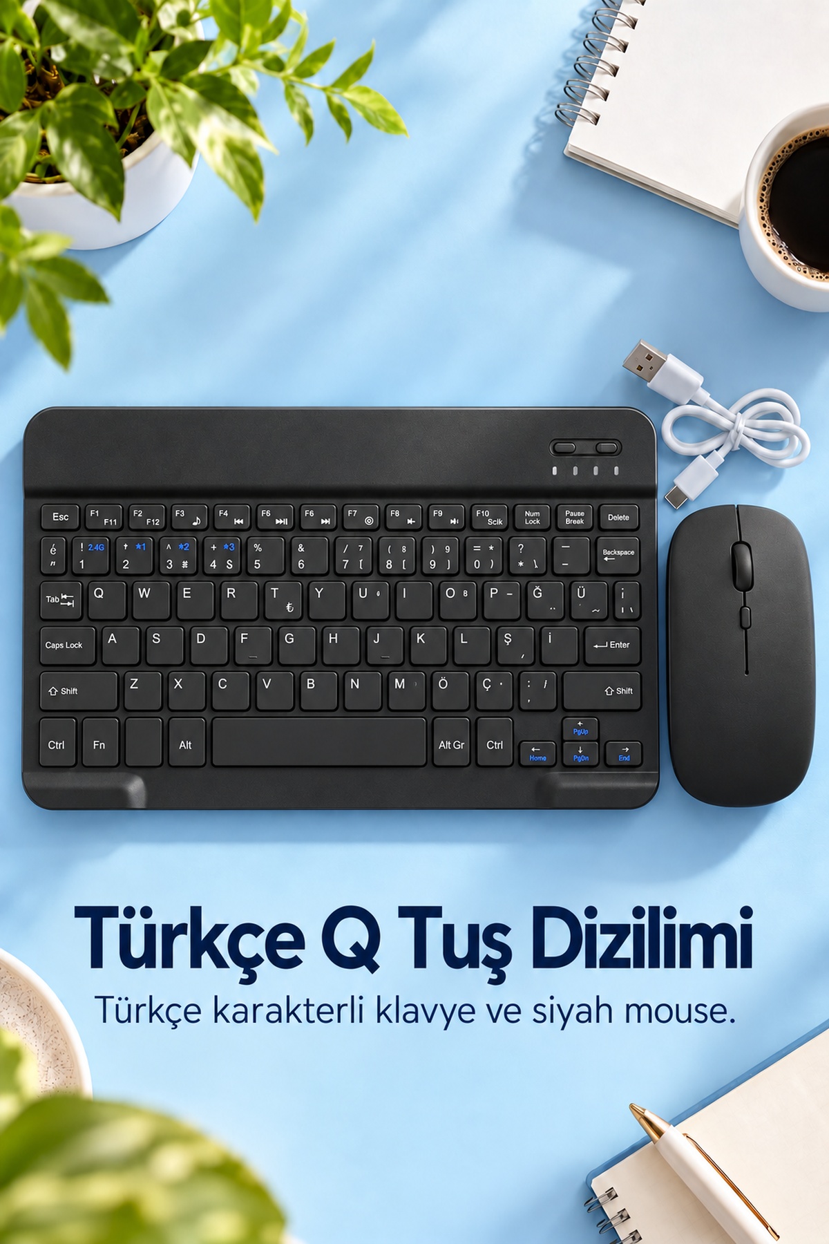 Kablosuz Klavye Mouse Takımı Türkçe Karakterli Tuşlar - Lisinya Kablosuz Klavye Mouse Takımı Türkçe Karakterli Tuşlar - Lisinya