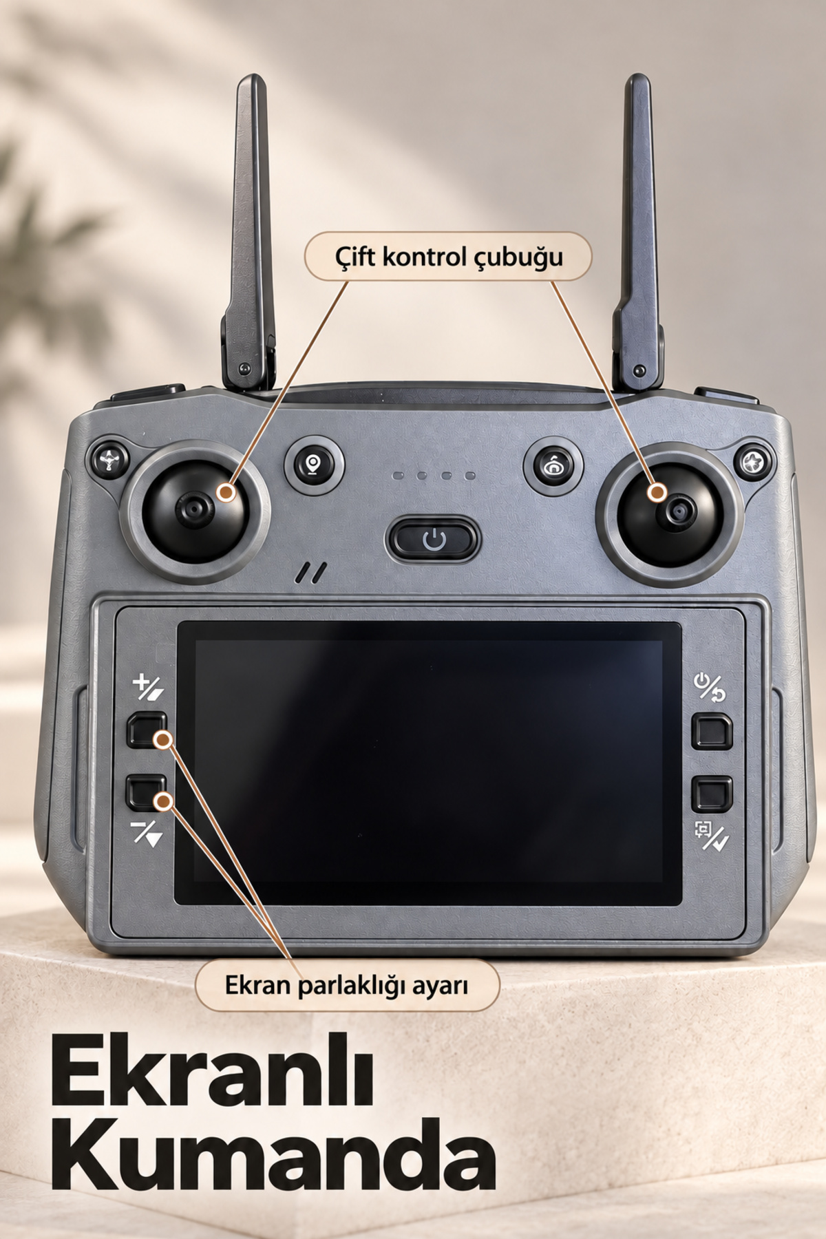 Taşıma Çantalı GPS Drone ve Ekranlı Kumanda - Lisinya