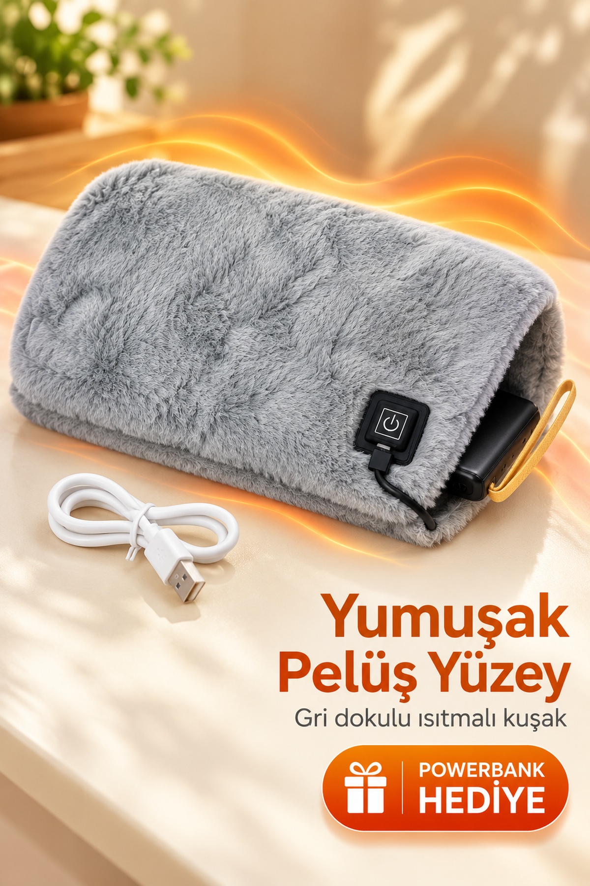 Powerbank Hediyeli Isıtmalı Bel ve Karın Kuşağı - Lisinya Powerbank Hediyeli Isıtmalı Bel ve Karın Kuşağı - Lisinya