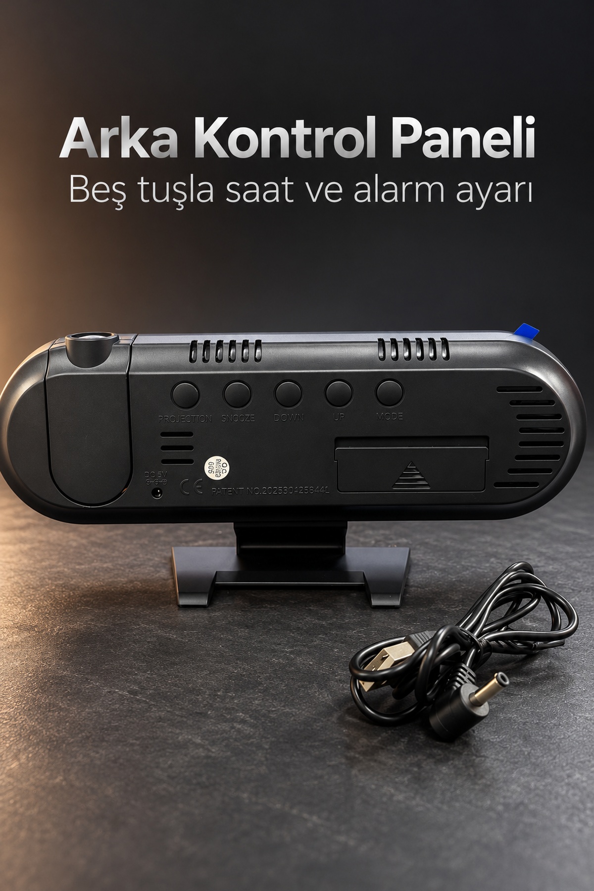 Dijital Çalar Saat Ayarlanabilir Alarm Erteleme Süresi ile - Lisinya