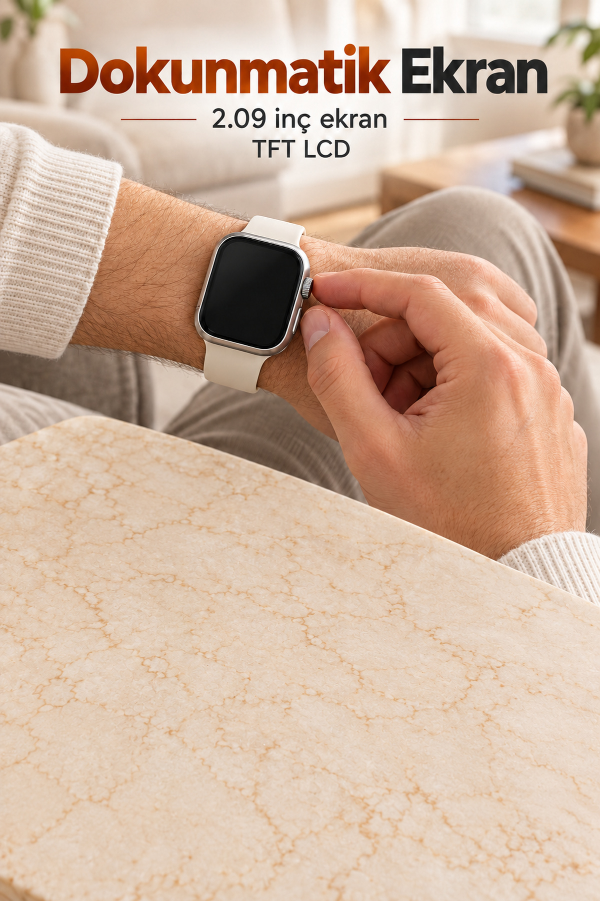 Akıllı Saat 49 mm Kasalı Dokunmatik Ekranlı - Lisinya