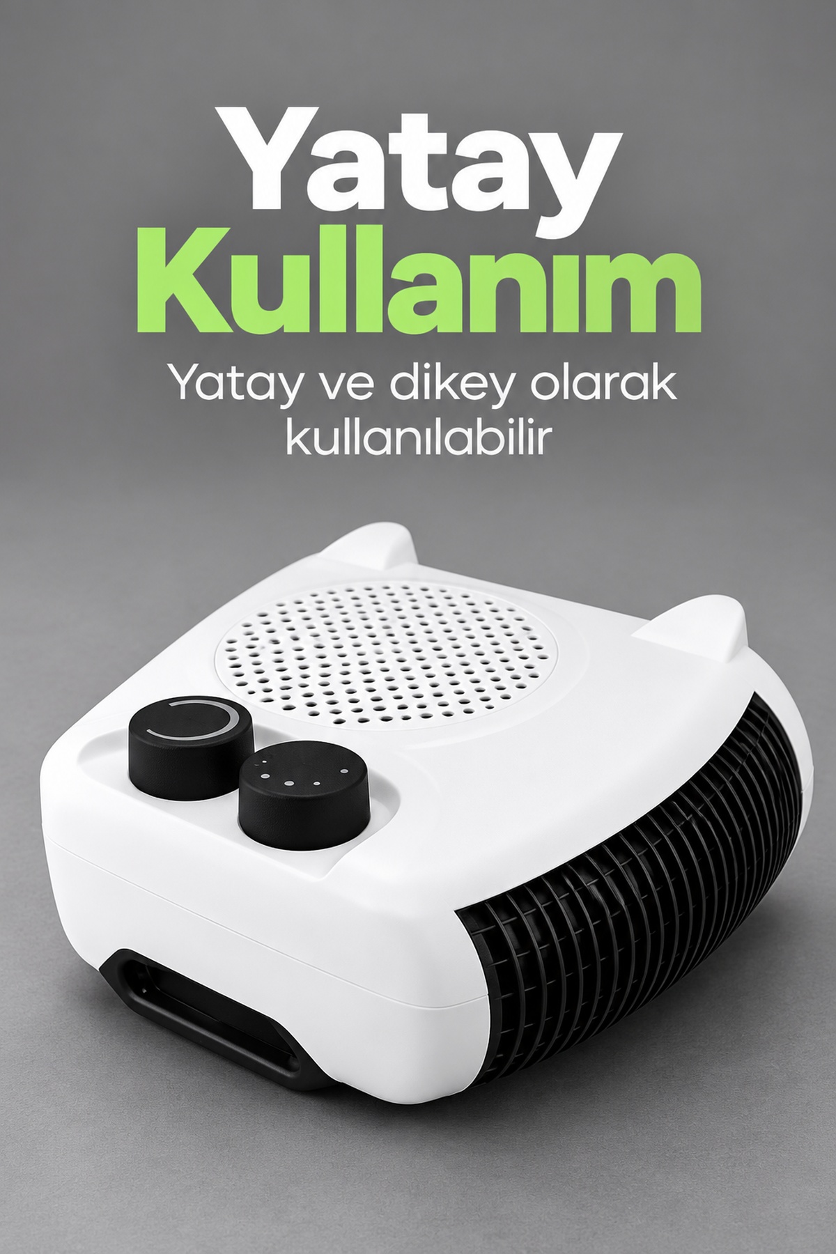 Elektrikli Fanlı Isıtıcı Bakır Sargılı Motorlu Beyaz - Lisinya Elektrikli Fanlı Isıtıcı Bakır Sargılı Motorlu Beyaz - Lisinya