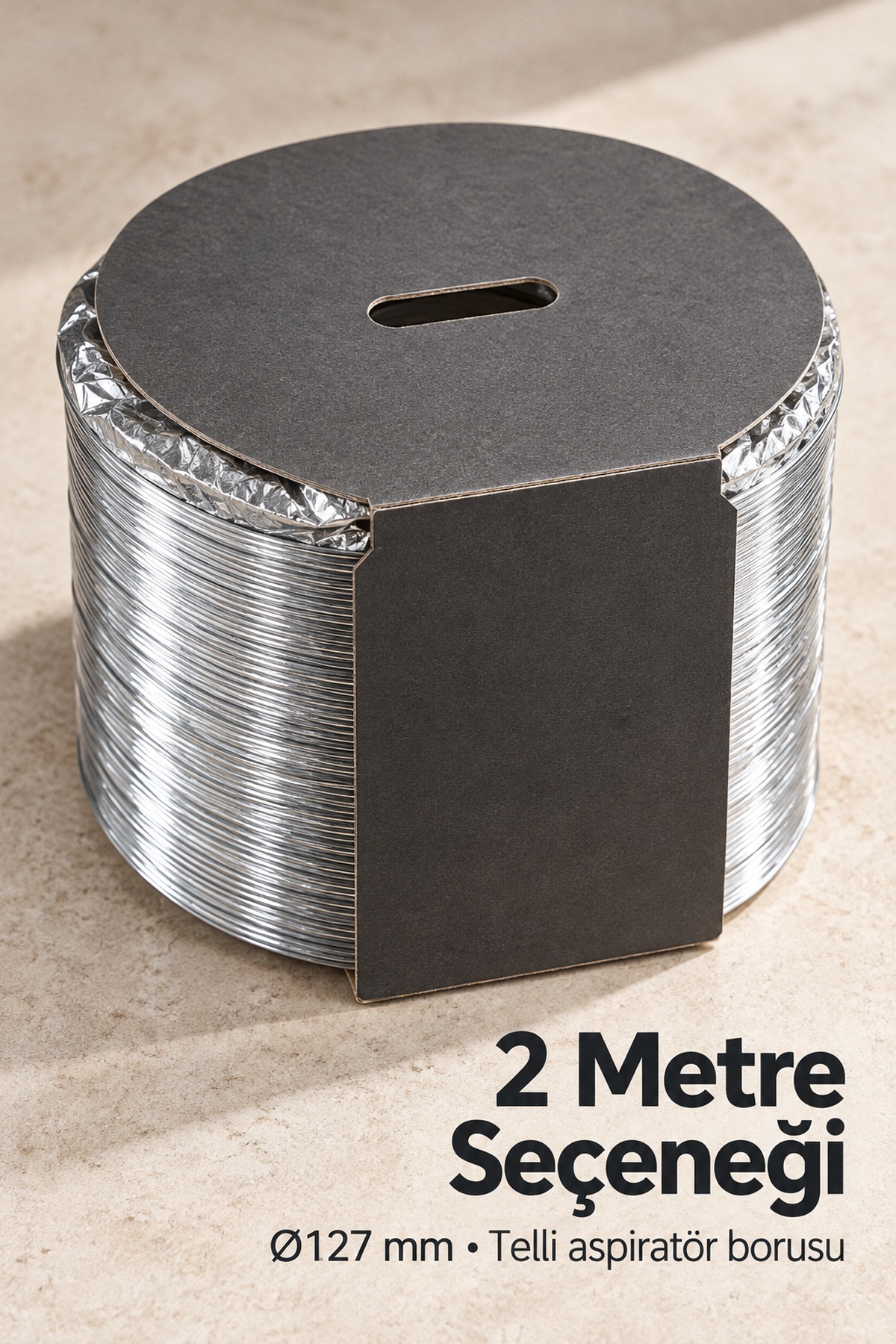 3 Metre Aspiratör Borusu 127 mm Telli Yapı - Lisinya 3 Metre Aspiratör Borusu 127 mm Telli Yapı - Lisinya