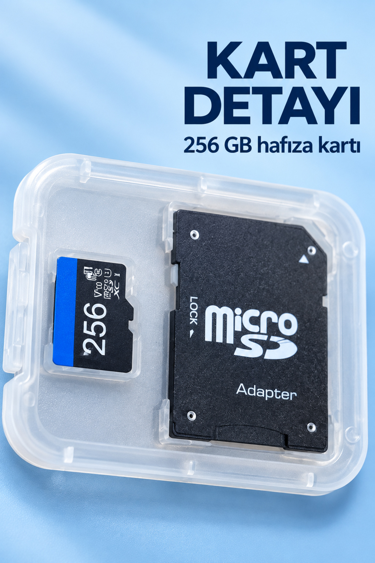Şeffaf Kutulu 256 GB Micro SD Hafıza Kartı - Lisinya