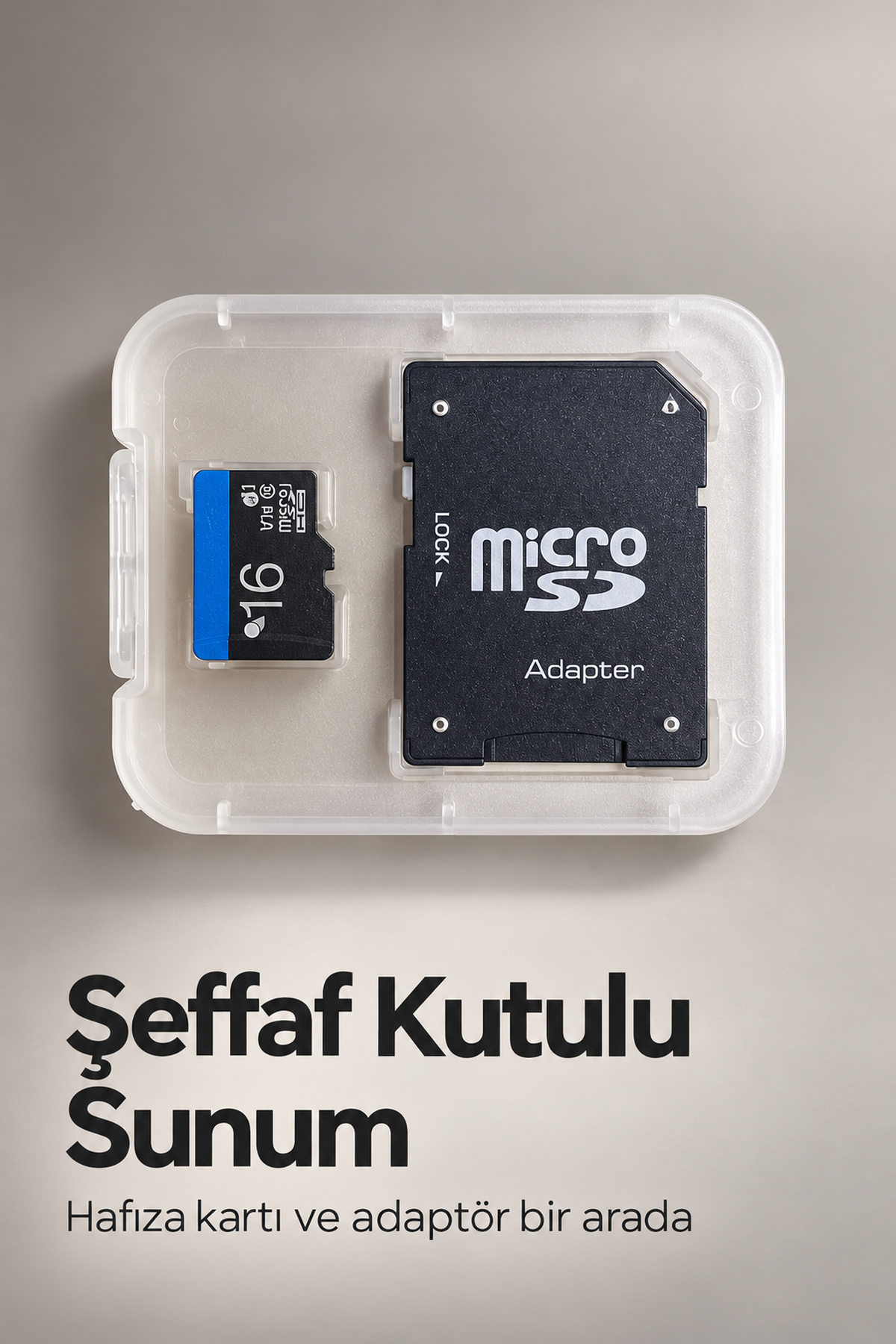 MicroSD Kart 16 GB SD Adaptör ile Birlikte - Lisinya