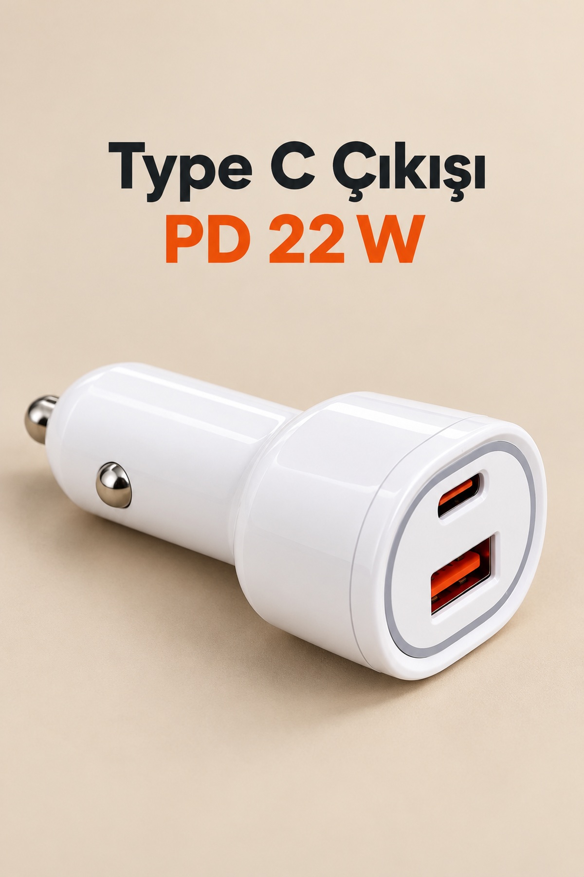 PD 22W Type C Çıkışlı Araç Şarj Cihazı - Lisinya