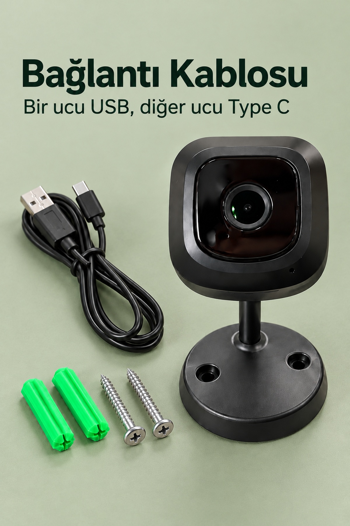 Ayarlanabilir Açılı Standlı Güvenlik Kamerası - Lisinya