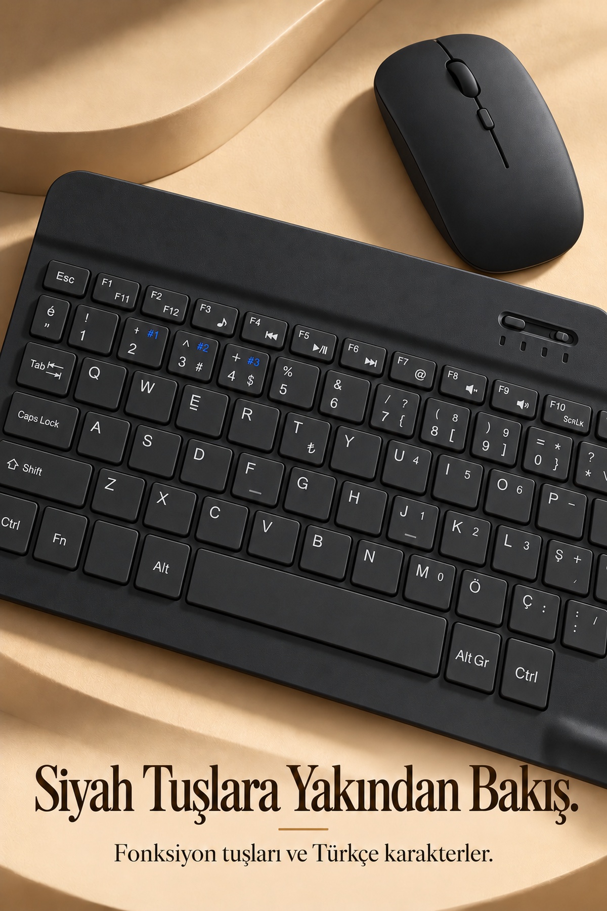 Bluetooth Klavye Mouse Seti Türkçe Tuş Dizilimli Beyaz - Lisinya Bluetooth Klavye Mouse Seti Türkçe Tuş Dizilimli Beyaz - Lisinya