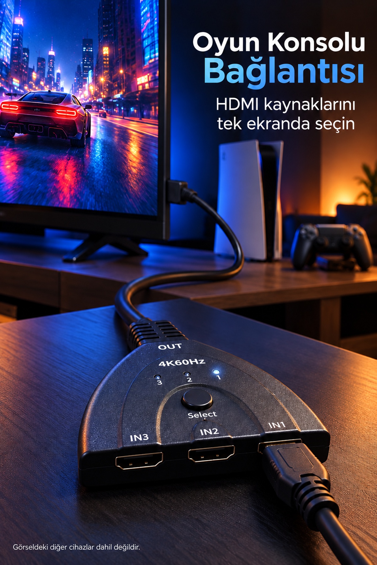 HDMI Switch HDR ve YUV 4:4:4 Destekli Seçici - Lisinya