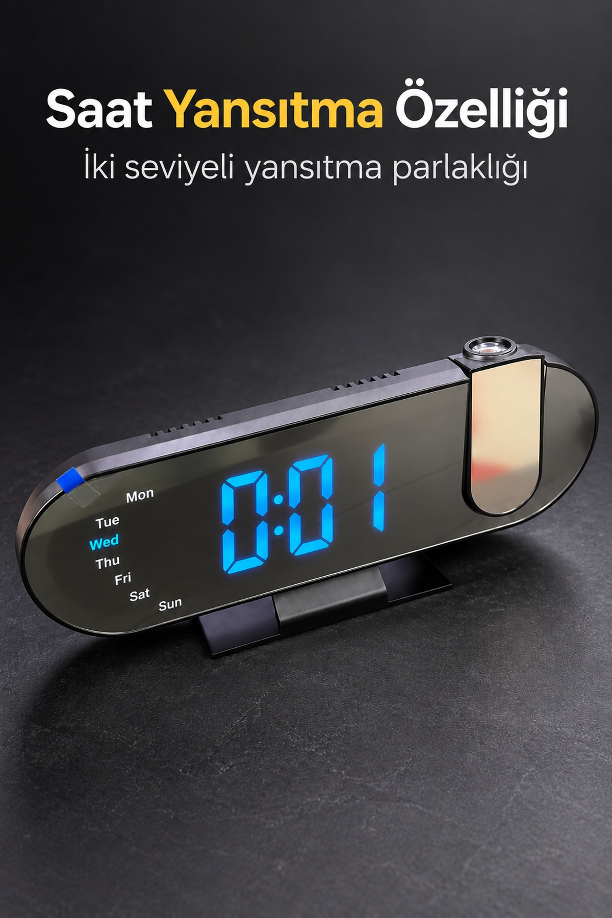 Dijital Çalar Saat Ayarlanabilir Alarm Erteleme Süresi ile - Lisinya