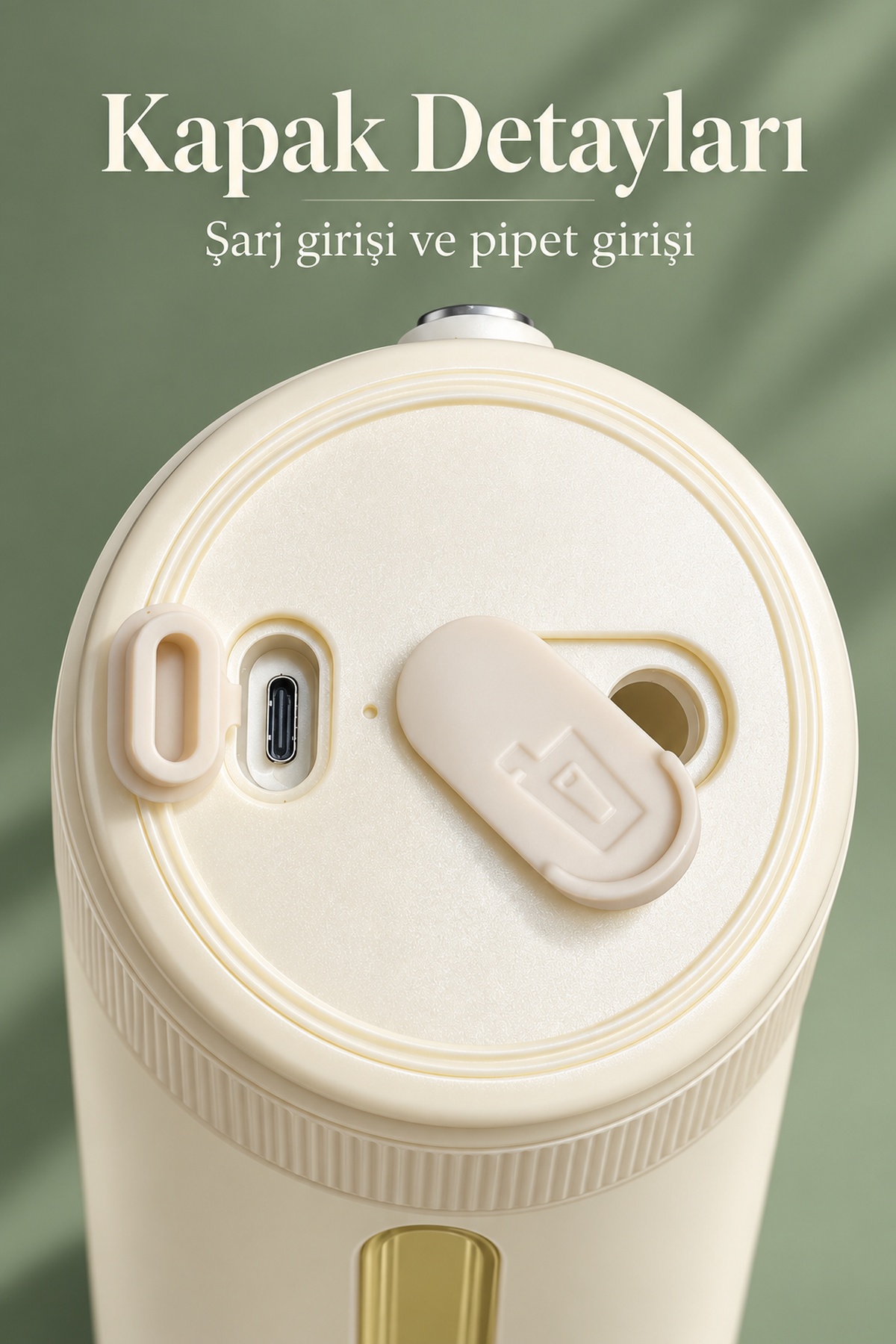 Düğme Kontrollü Şarjlı Meyve Blenderı 350 ml - Lisinya