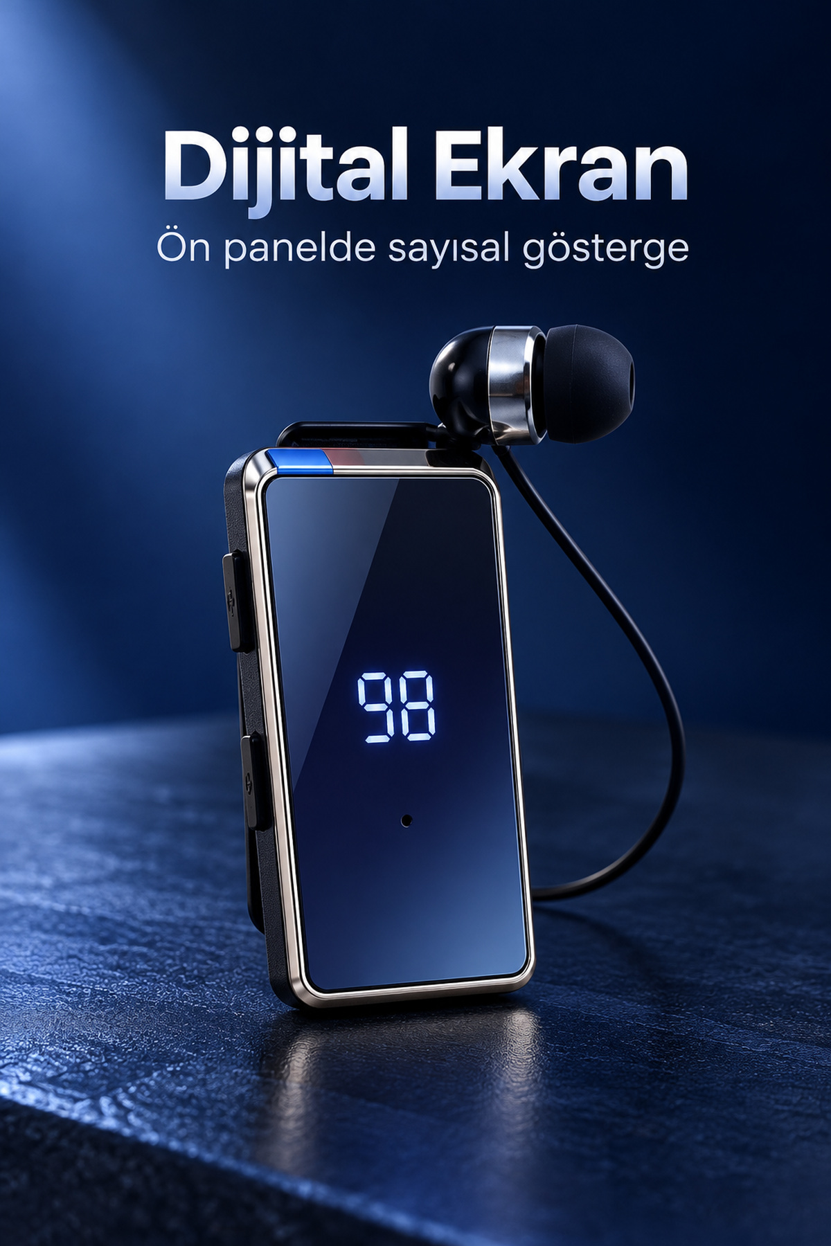 Klipsli Bluetooth Kulaklık Dijital Ekranlı Eller Serbest Görüşme - Lisinya Klipsli Bluetooth Kulaklık Dijital Ekranlı Eller Serbest Görüşme - Lisinya