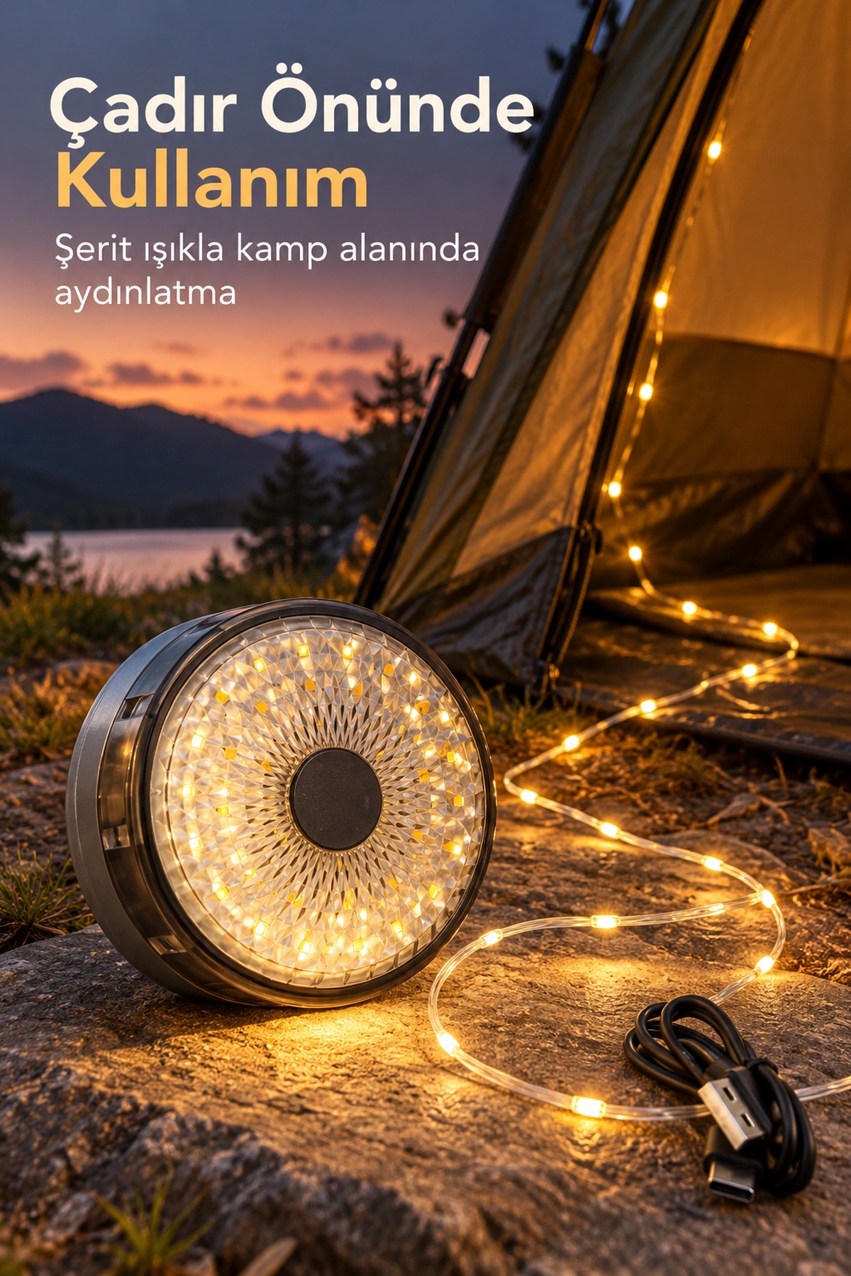 Çok Modlu Kamp Aydınlatması ve LED Şerit Işık - Lisinya