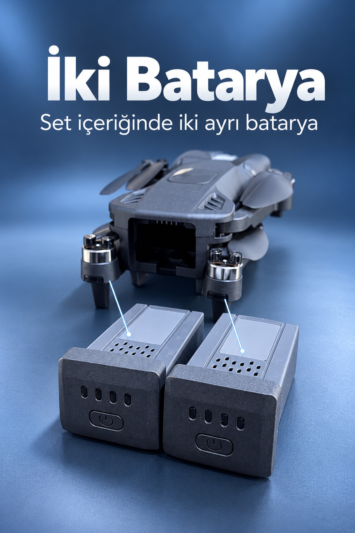 Katlanabilir Kameralı Drone Ekranlı Uzaktan Kumanda Seti - Lisinya