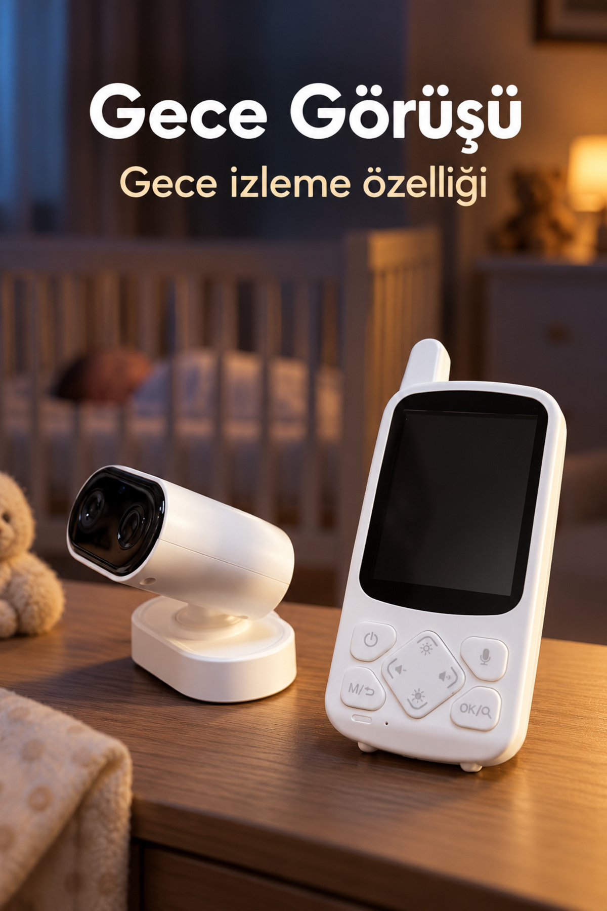 Görüntülü Bebek Telsizi Ekranlı ve Çift Yönlü Konuşmalı - Lisinya