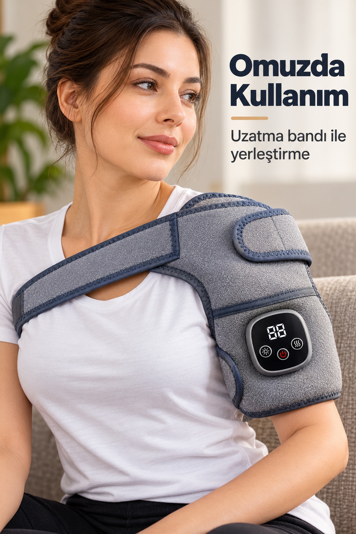 Dijital Ekranlı Diz Masaj Bandı Cırt Cırtlı - Lisinya Dijital Ekranlı Diz Masaj Bandı Cırt Cırtlı - Lisinya