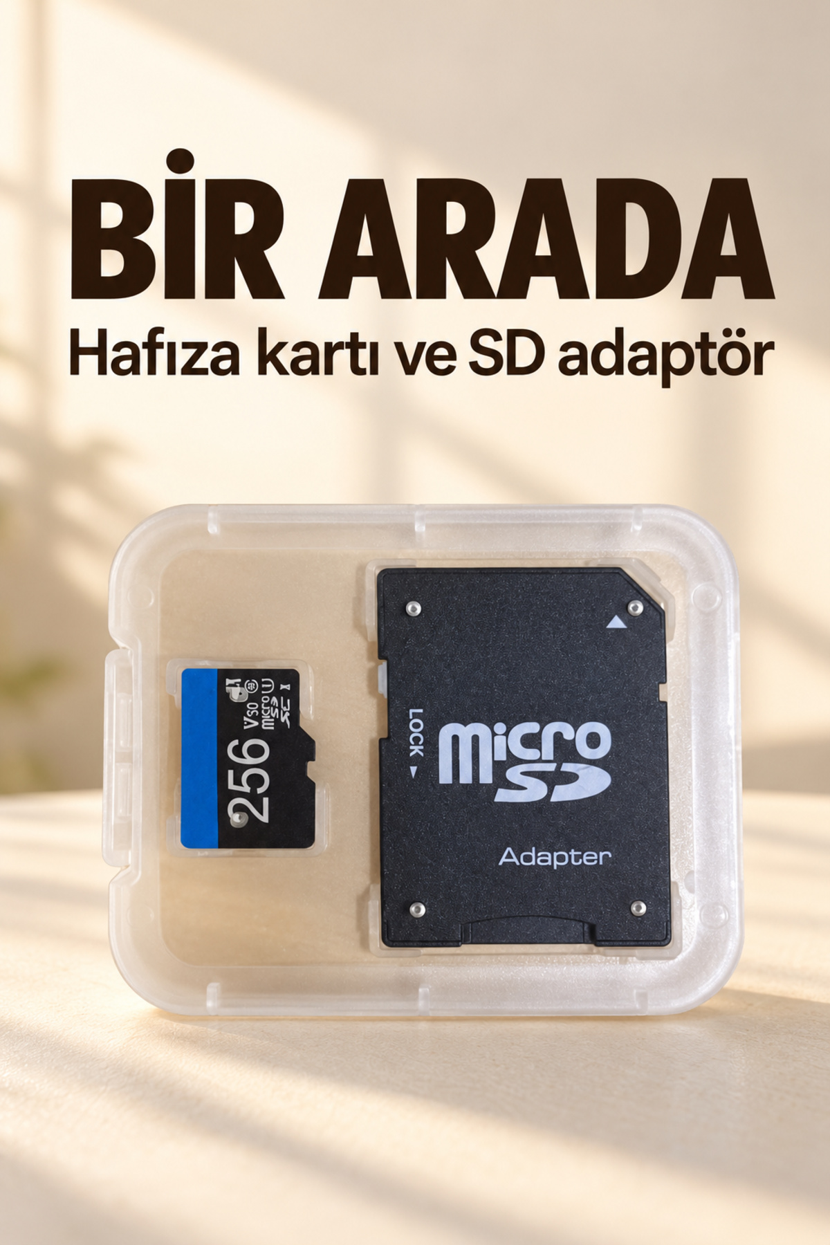 256 GB Hafıza Kartı ve SD Adaptör Seti - Lisinya