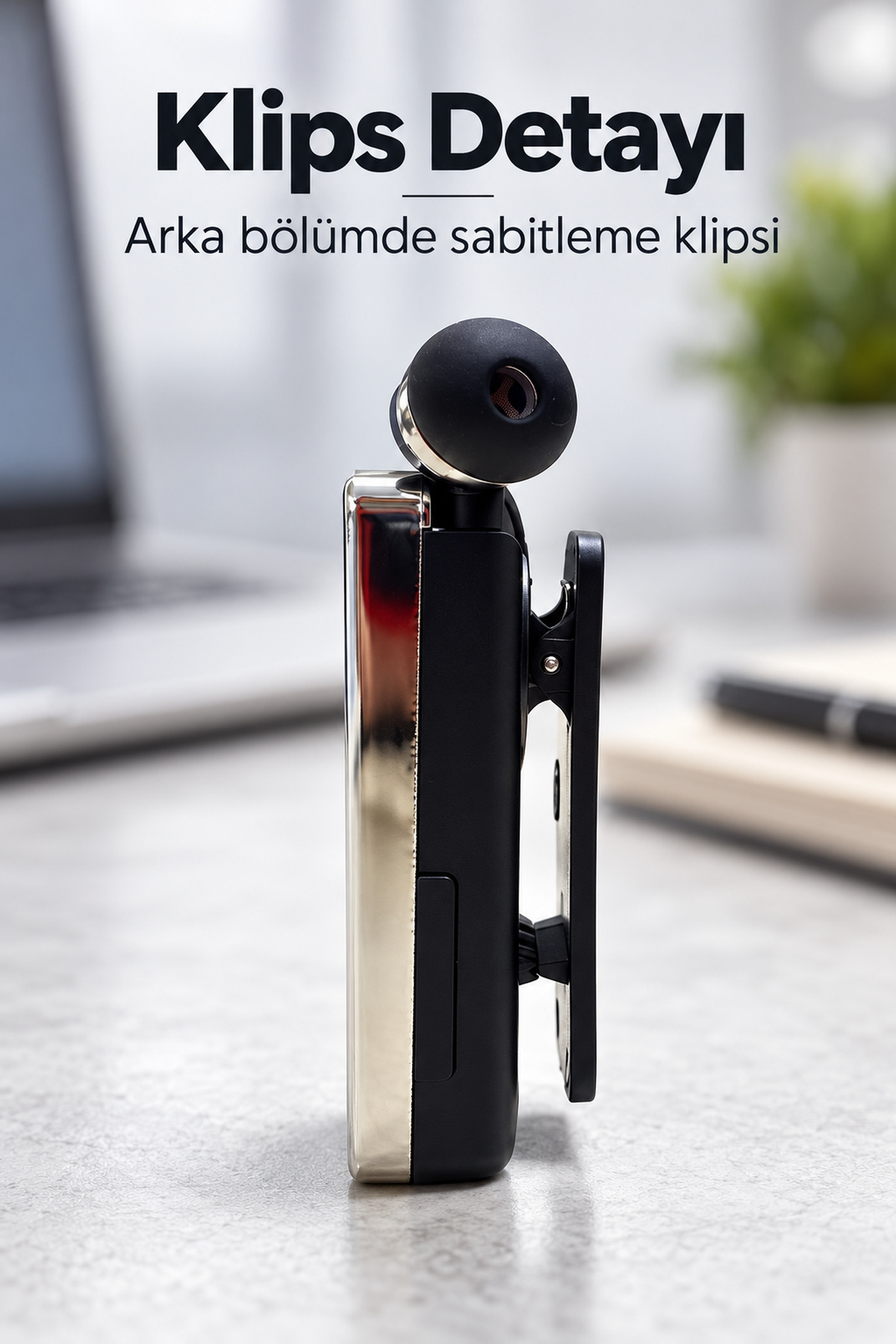 Klipsli Bluetooth Kulaklık Şarj Kablolu ve Yedek Uçlu - Lisinya Klipsli Bluetooth Kulaklık Şarj Kablolu ve Yedek Uçlu - Lisinya