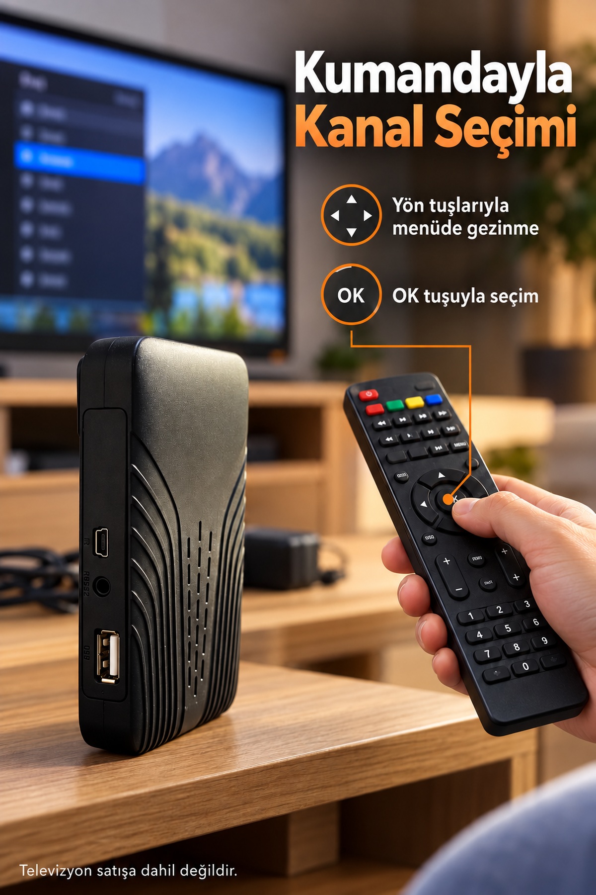 HDMI ve AV Bağlantılı HD Uydu Alıcısı - Lisinya