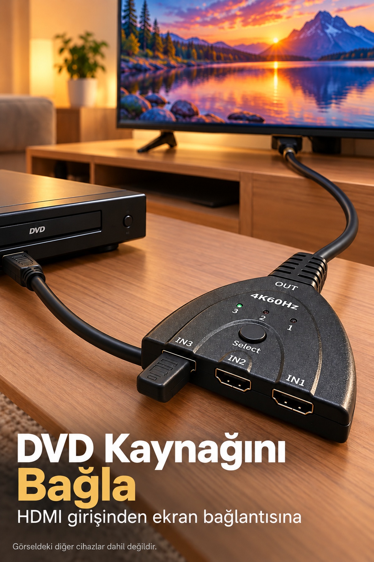 HDMI Switch 2.0 ve 3D Format Destekli - Lisinya