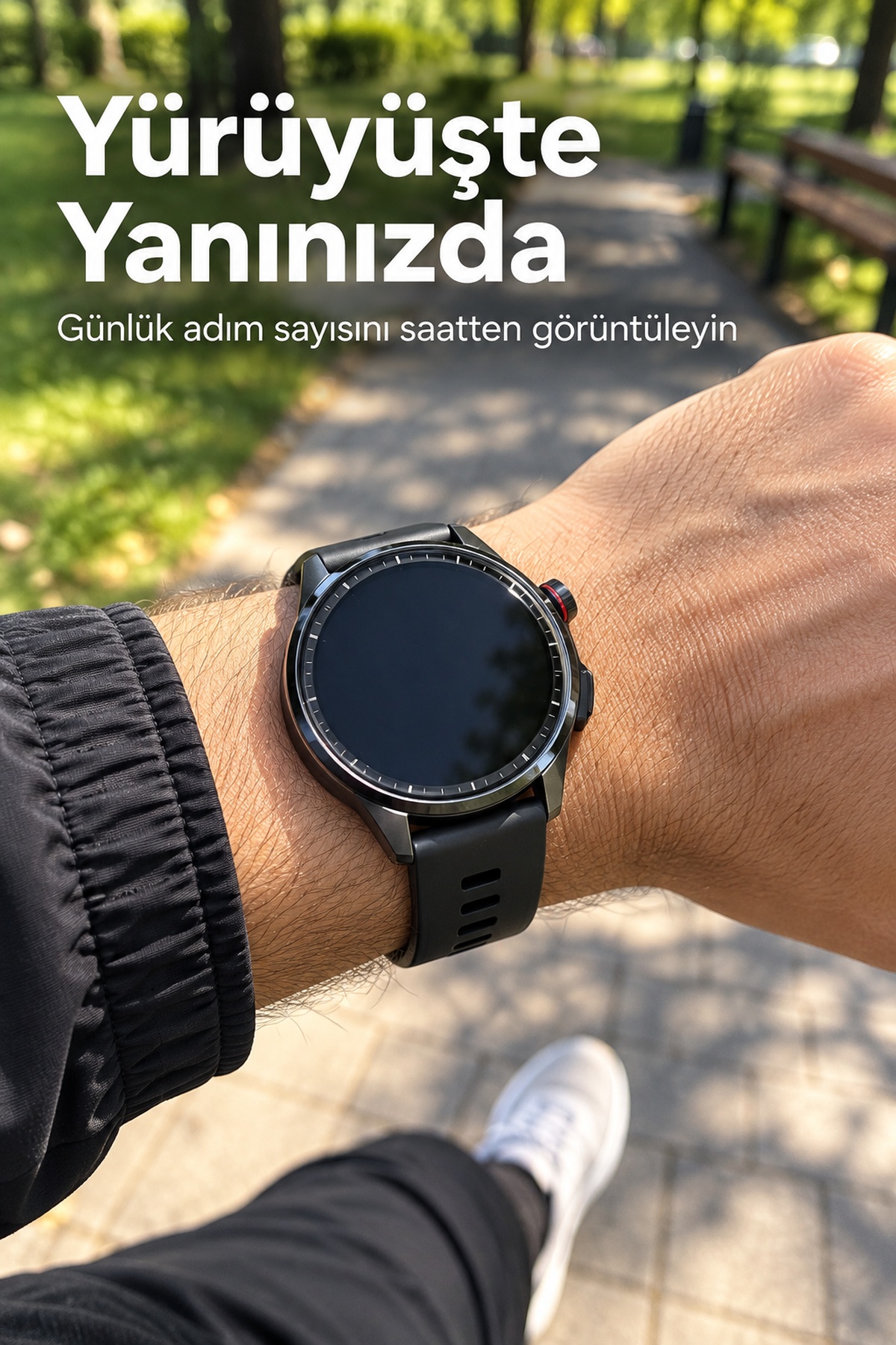 Müzik Kontrolü Özellikli Yuvarlak Ekranlı Şarjlı Akıllı Saat - Lisinya