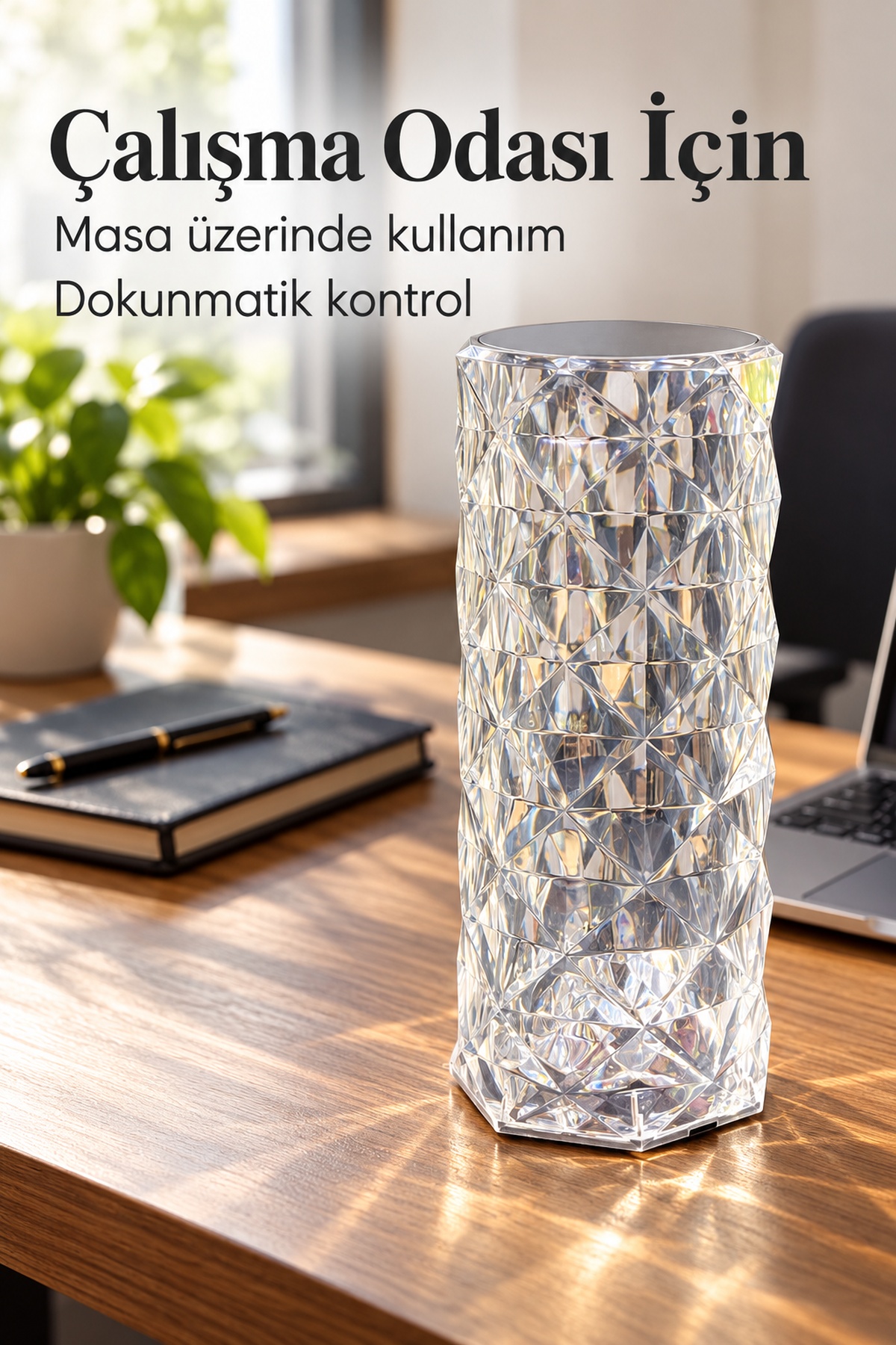 Dekoratif Masa Lambası Üstten Dokunmatik Kontrollü Şarjlı - Lisinya Dekoratif Masa Lambası Üstten Dokunmatik Kontrollü Şarjlı - Lisinya