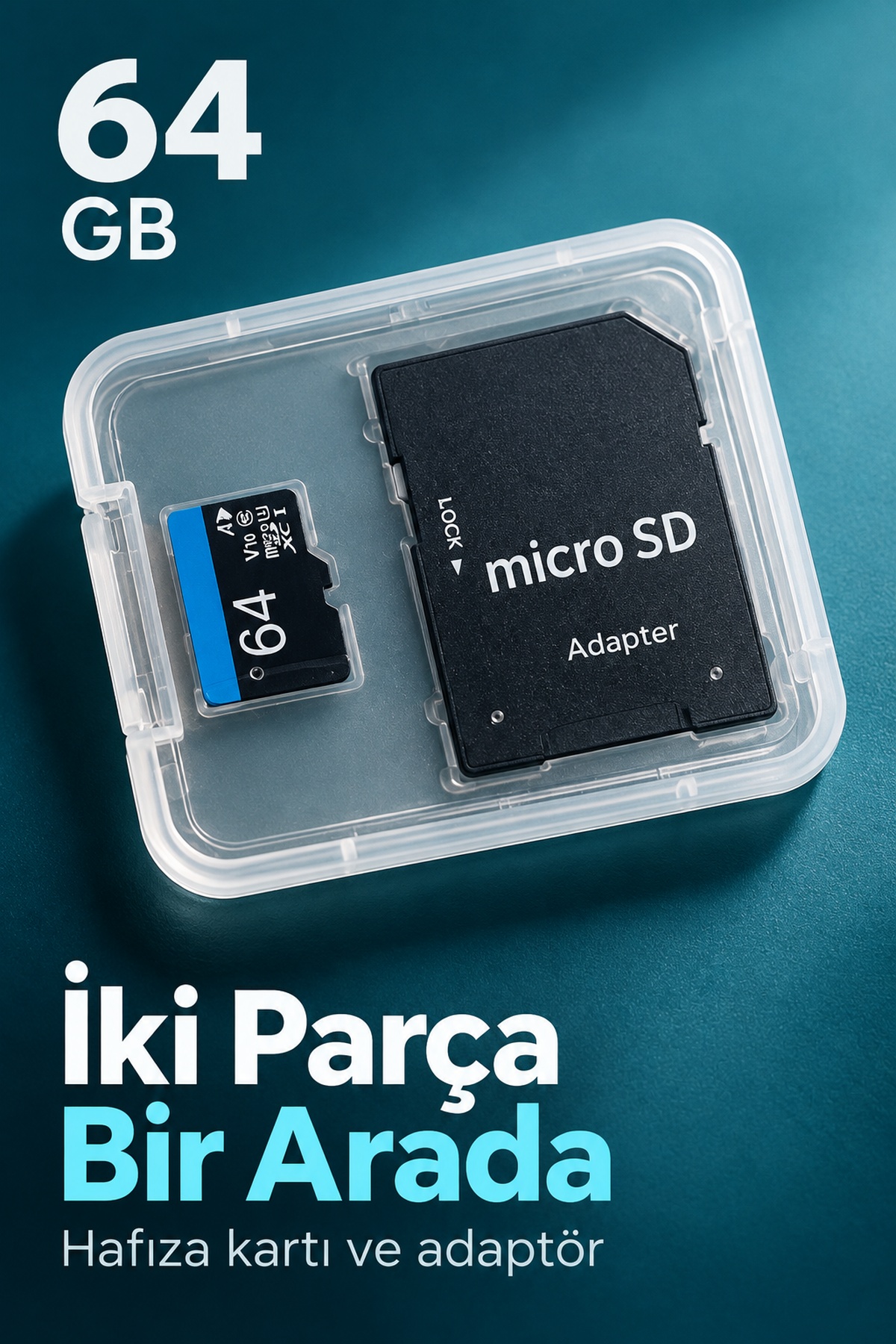 Micro SD Kart ve SD Adaptör Seti - Lisinya