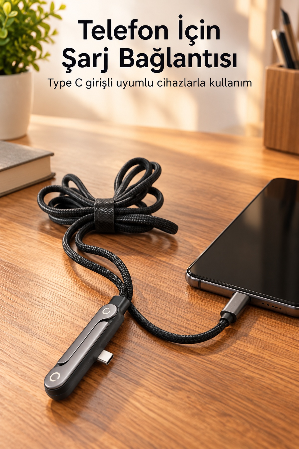 Type C Şarj Kablosu Çinko Alaşım Gövdeli - Lisinya Type C Şarj Kablosu Çinko Alaşım Gövdeli - Lisinya