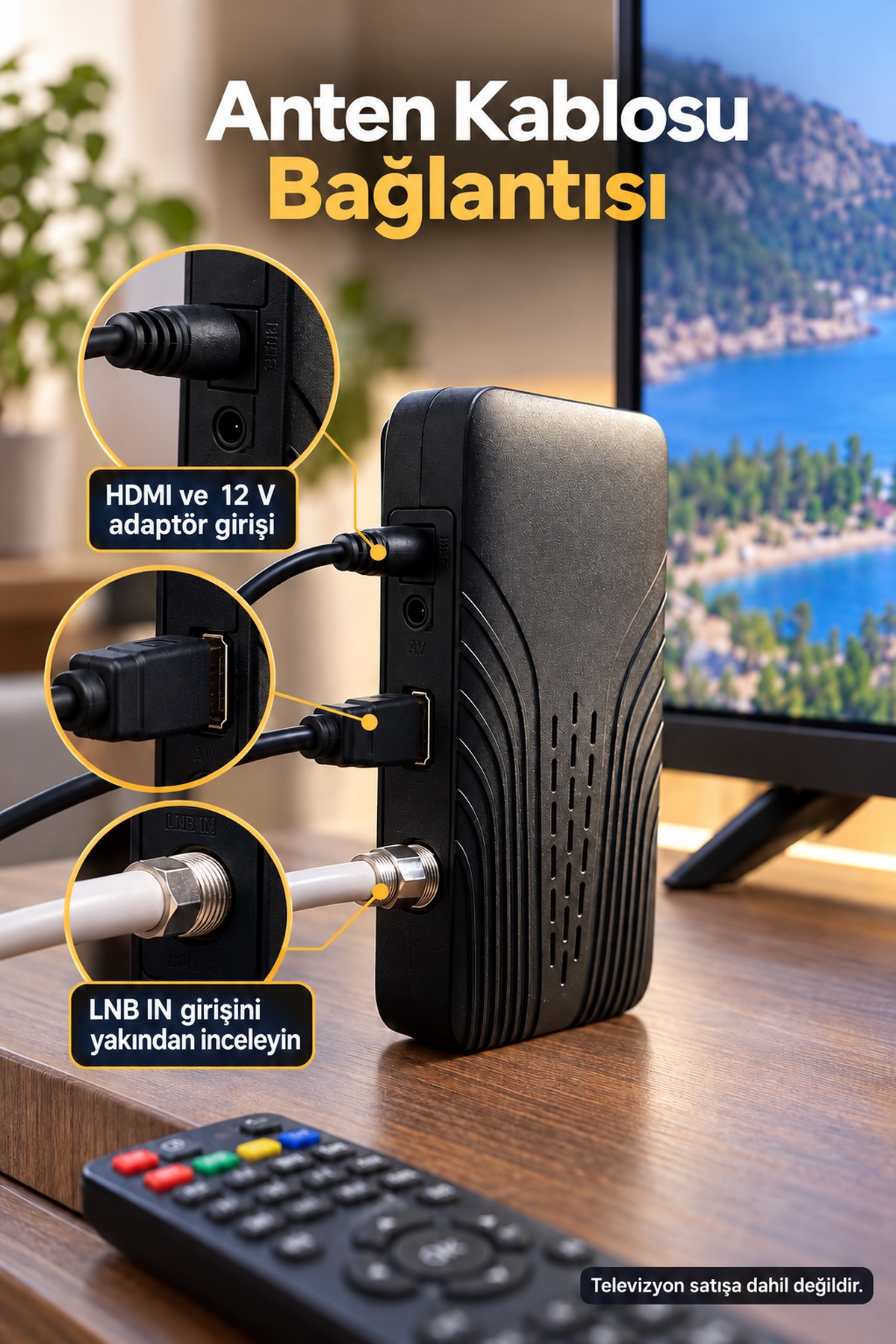 USB 2.0 Girişli HD Uydu Alıcısı - Lisinya