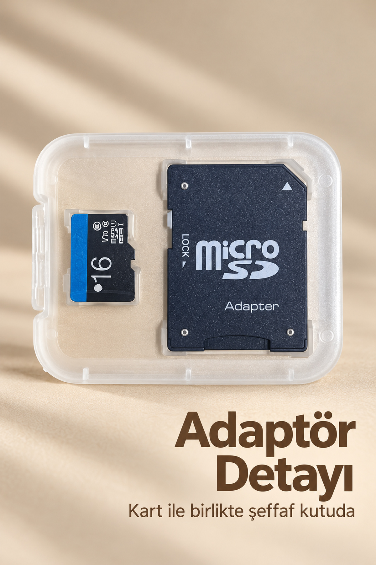 16 GB MicroSD Kart ve SD Adaptör Seti - Lisinya 16 GB MicroSD Kart ve SD Adaptör Seti - Lisinya