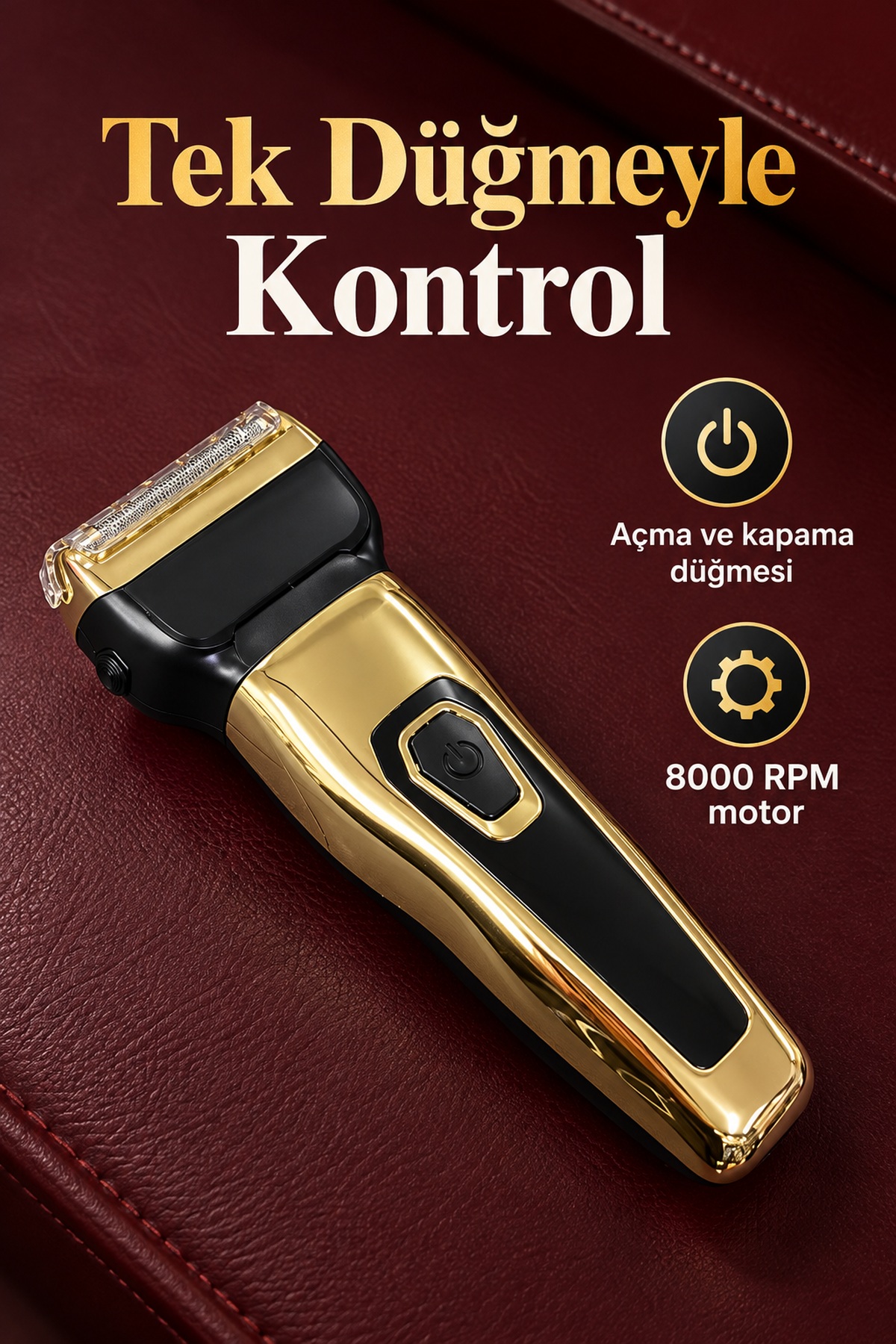Kablosuz Tıraş Makinesi Paslanmaz Çelik Bıçaklı Set - Lisinya