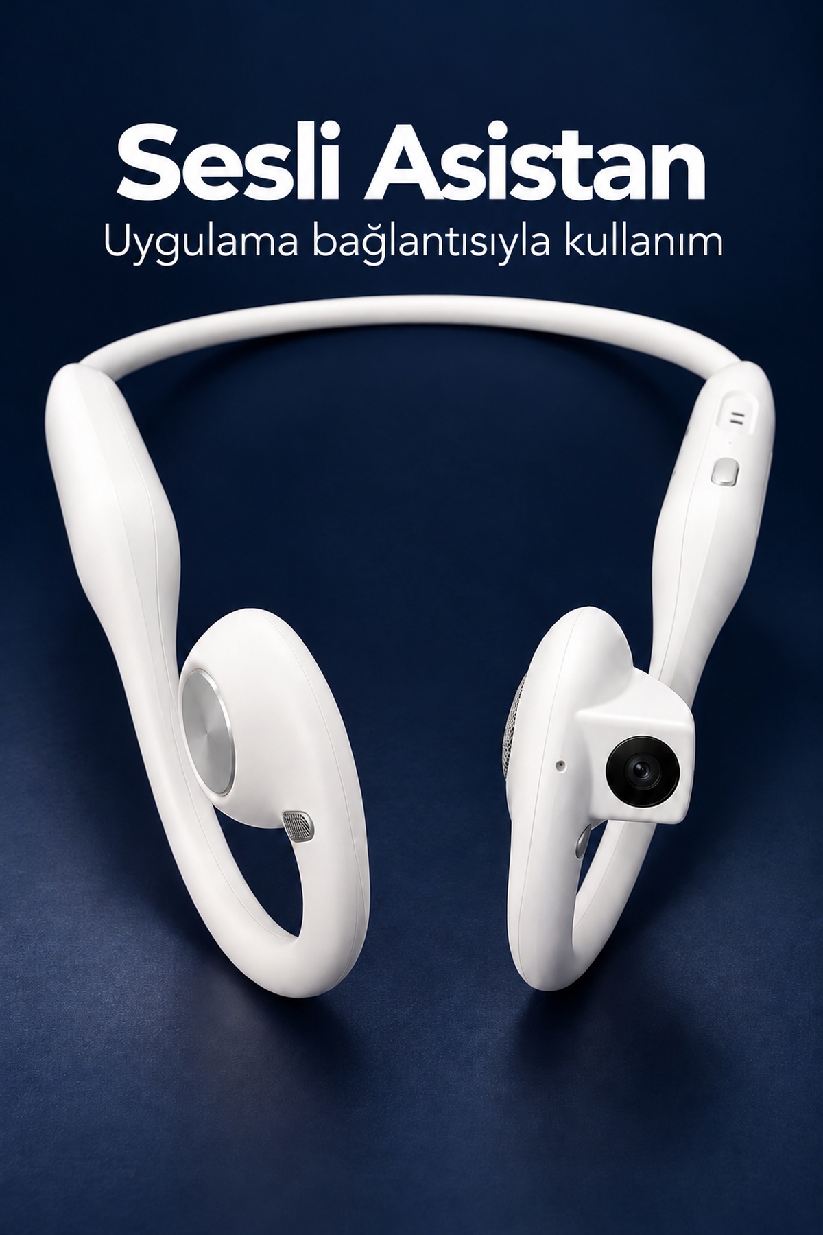 Açık Kulak Tasarımlı Kablosuz Kulaklık Dahili Kameralı - Lisinya Açık Kulak Tasarımlı Kablosuz Kulaklık Dahili Kameralı - Lisinya