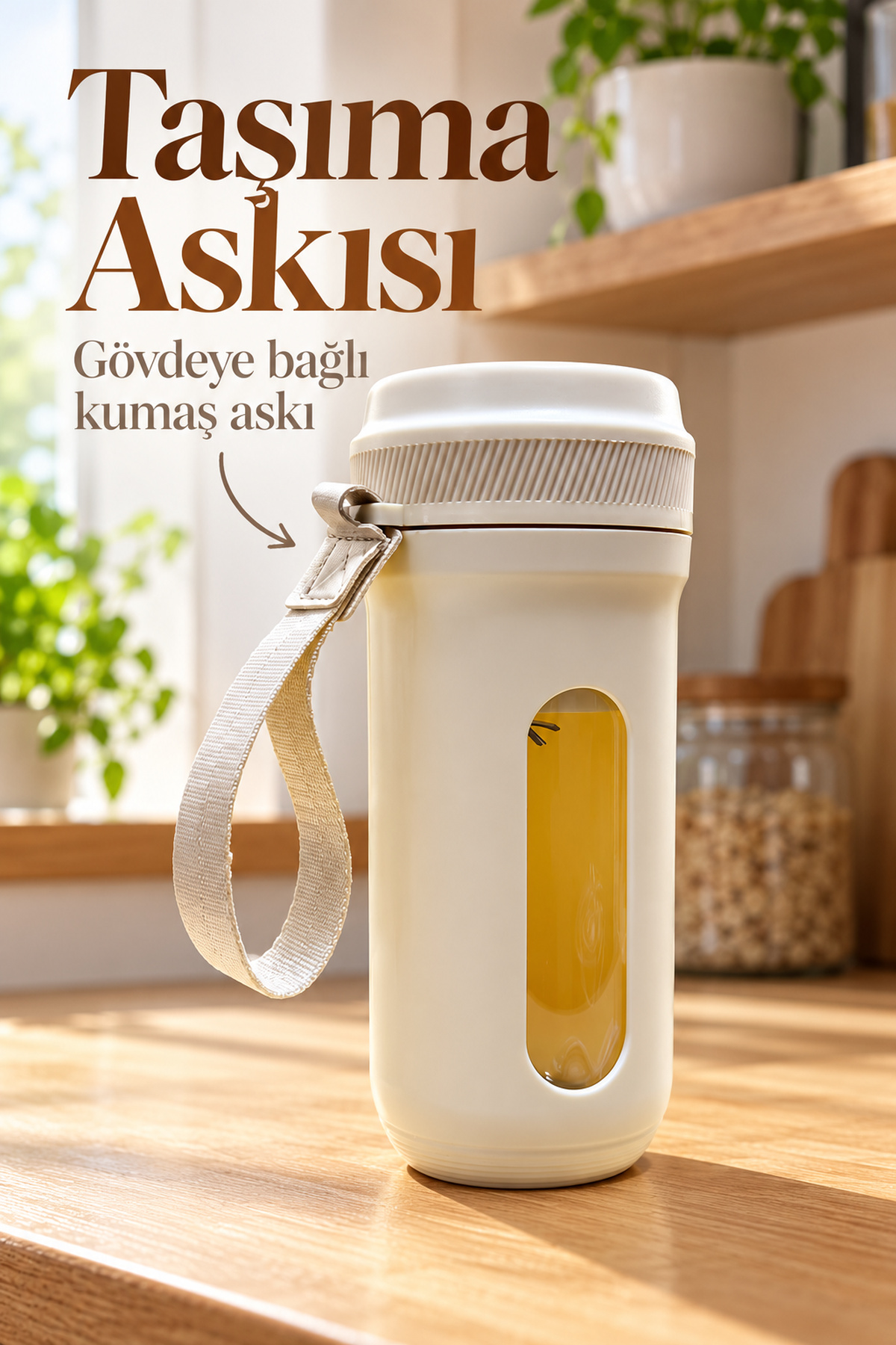 Düğme Kontrollü Şarjlı Meyve Blenderı 350 ml - Lisinya