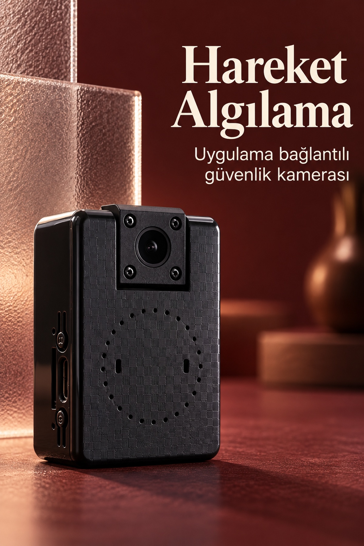 WiFi Mini Güvenlik Kamerası Gece Görüşlü ve Uzaktan İzlemeli - Lisinya