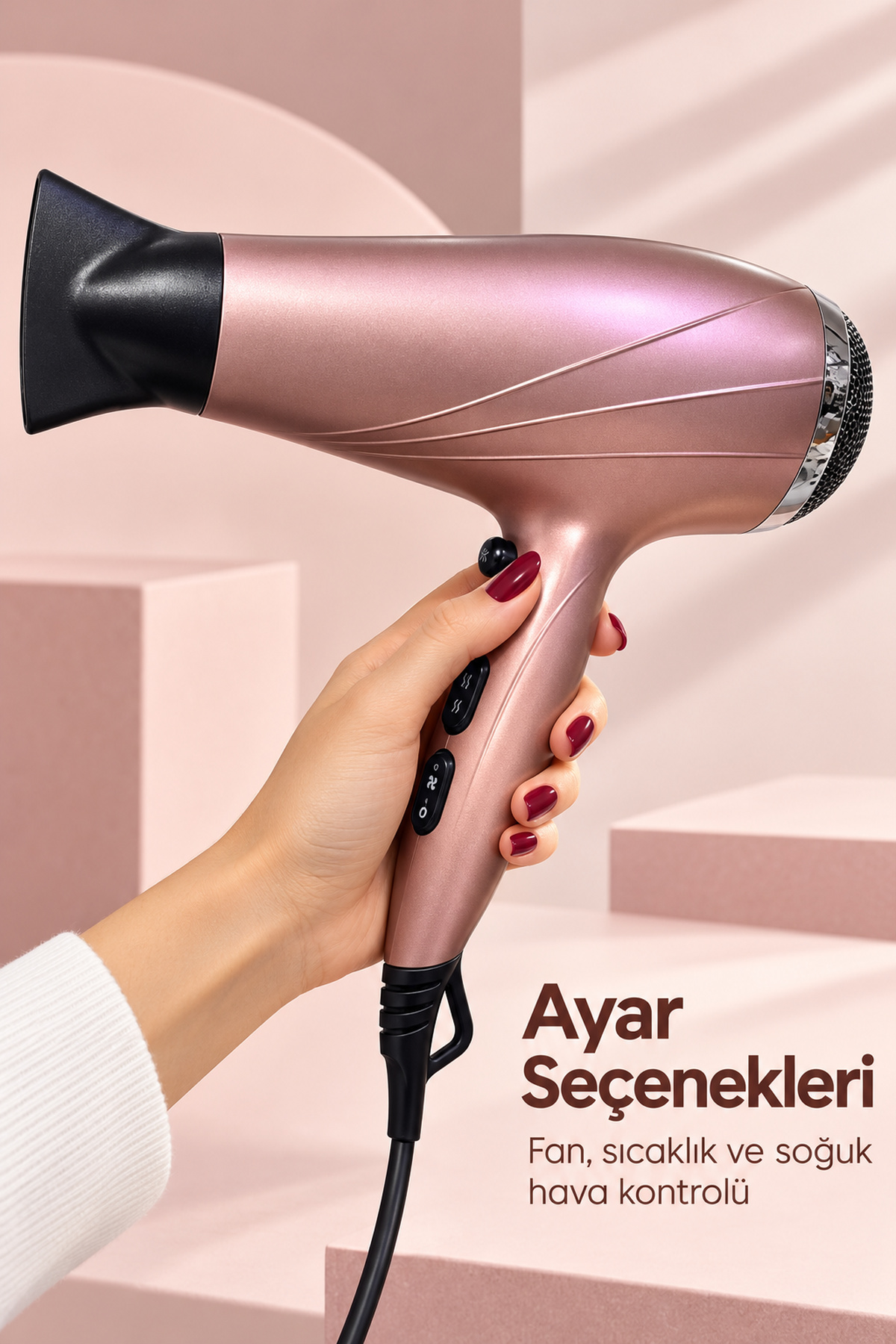 Şekillendirme Başlıklı Saç Kurutma Makinesi - Lisinya