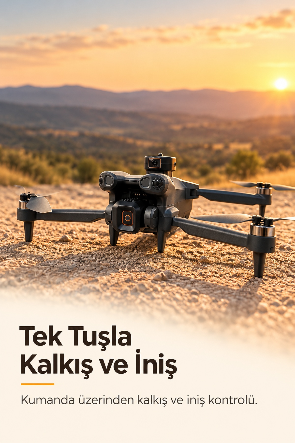 Çift Bataryalı GPS Drone ve Ekranlı Kontrol Kumandası - Lisinya