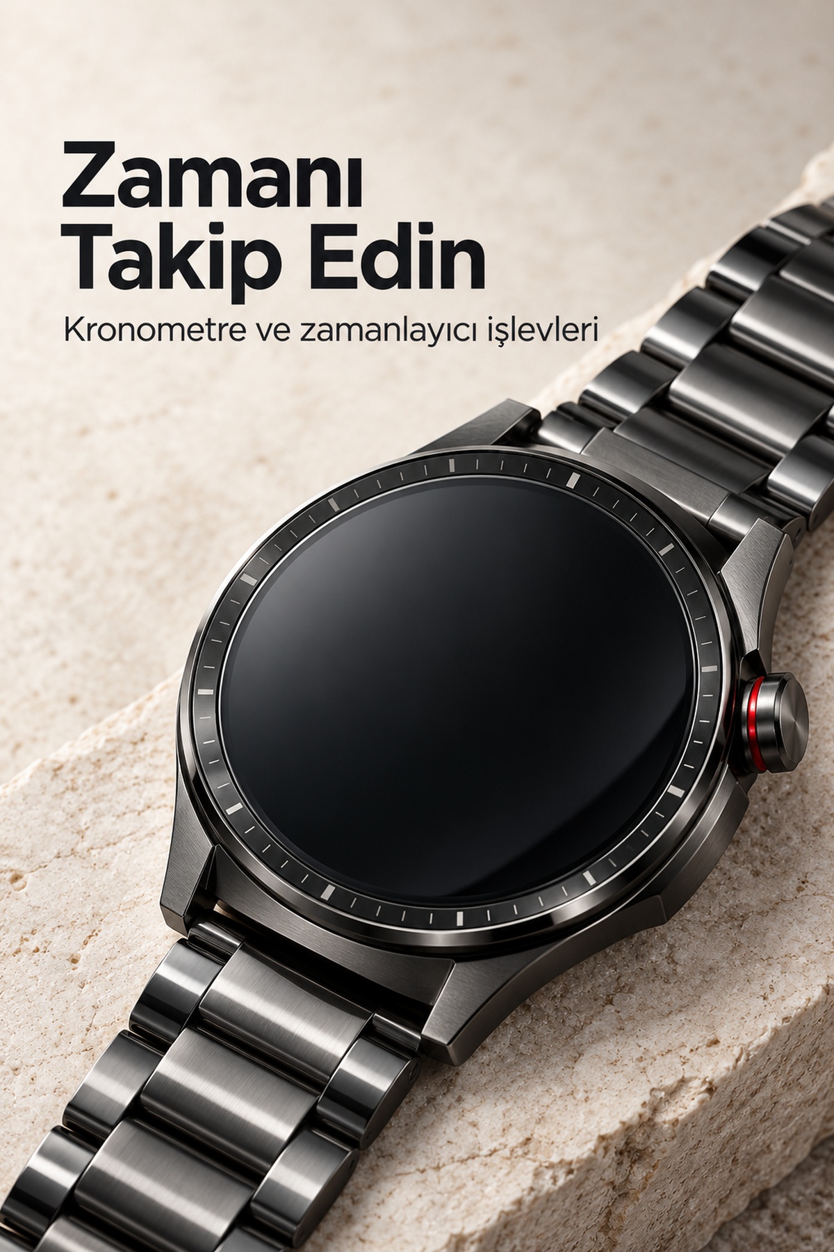 Mesaj Bildirimlerini Görüntüleyen Bluetooth Bağlantılı Şarjlı Akıllı Saat - Lisinya