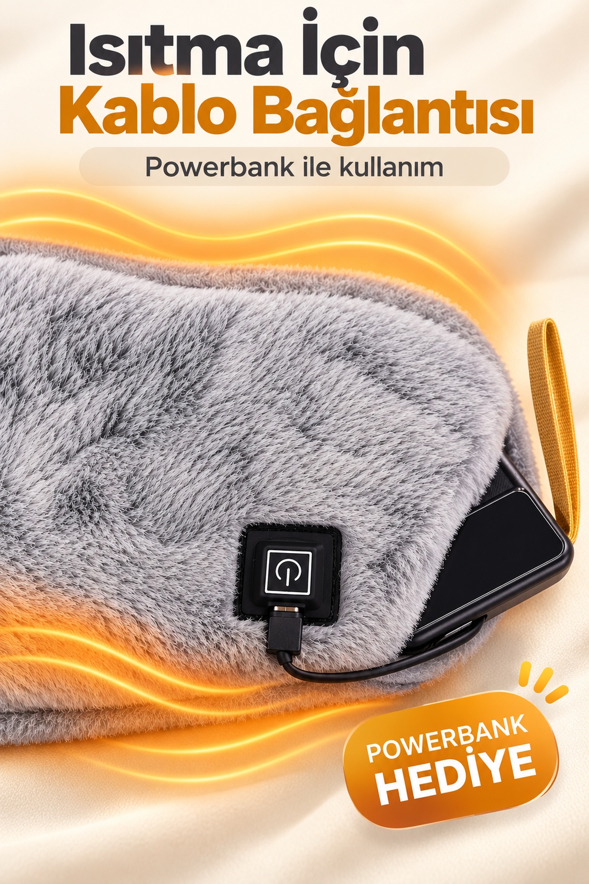 Powerbank Hediyeli Isıtmalı Bel ve Karın Kuşağı - Lisinya Powerbank Hediyeli Isıtmalı Bel ve Karın Kuşağı - Lisinya