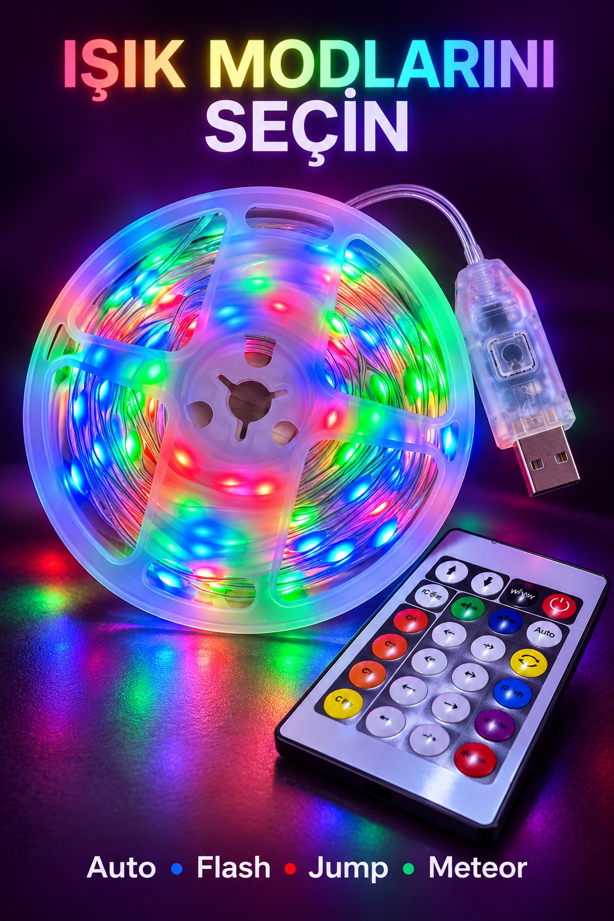 10 Metre Kumandalı Led - Lisinya 10 Metre Kumandalı Led - Lisinya