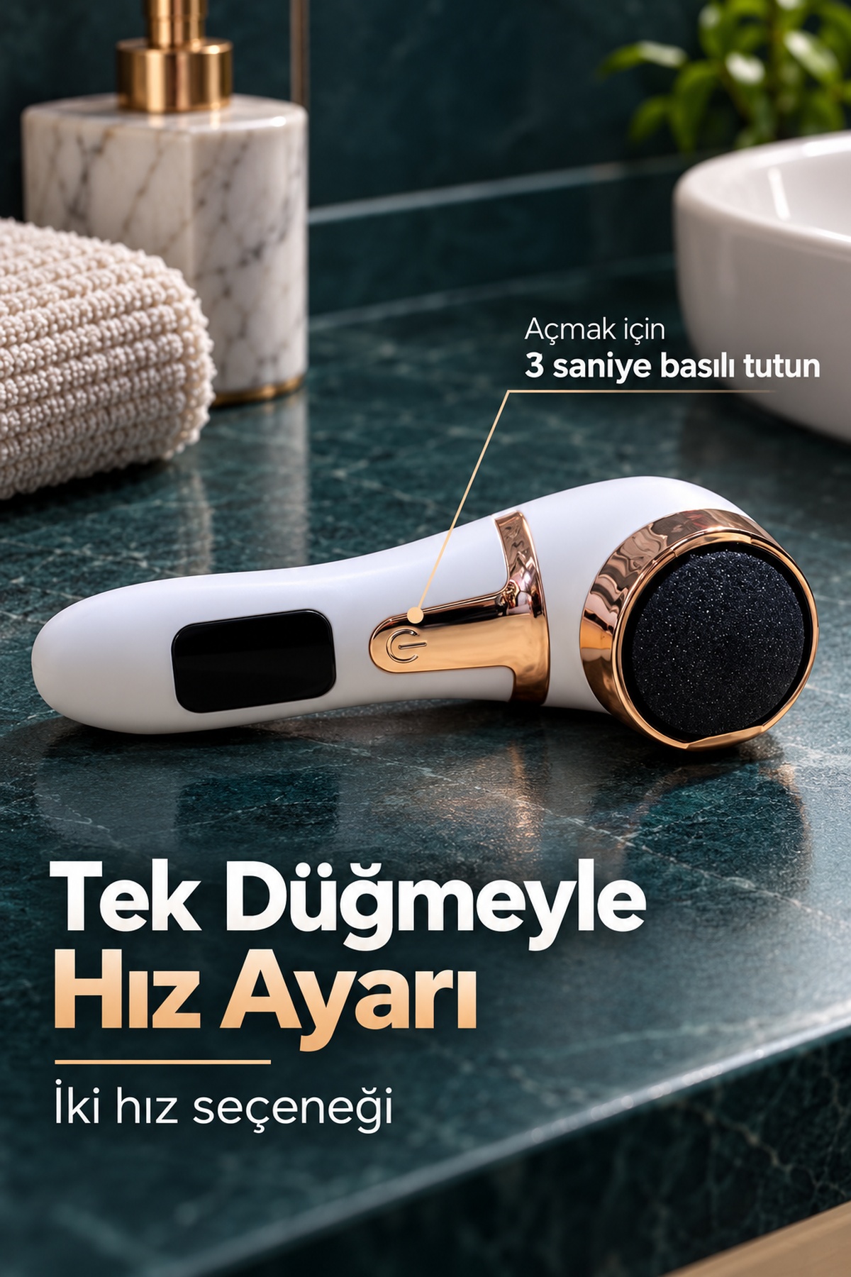 Dijital Göstergeli USB Şarjlı Ayak Bakım Cihazı - Lisinya
