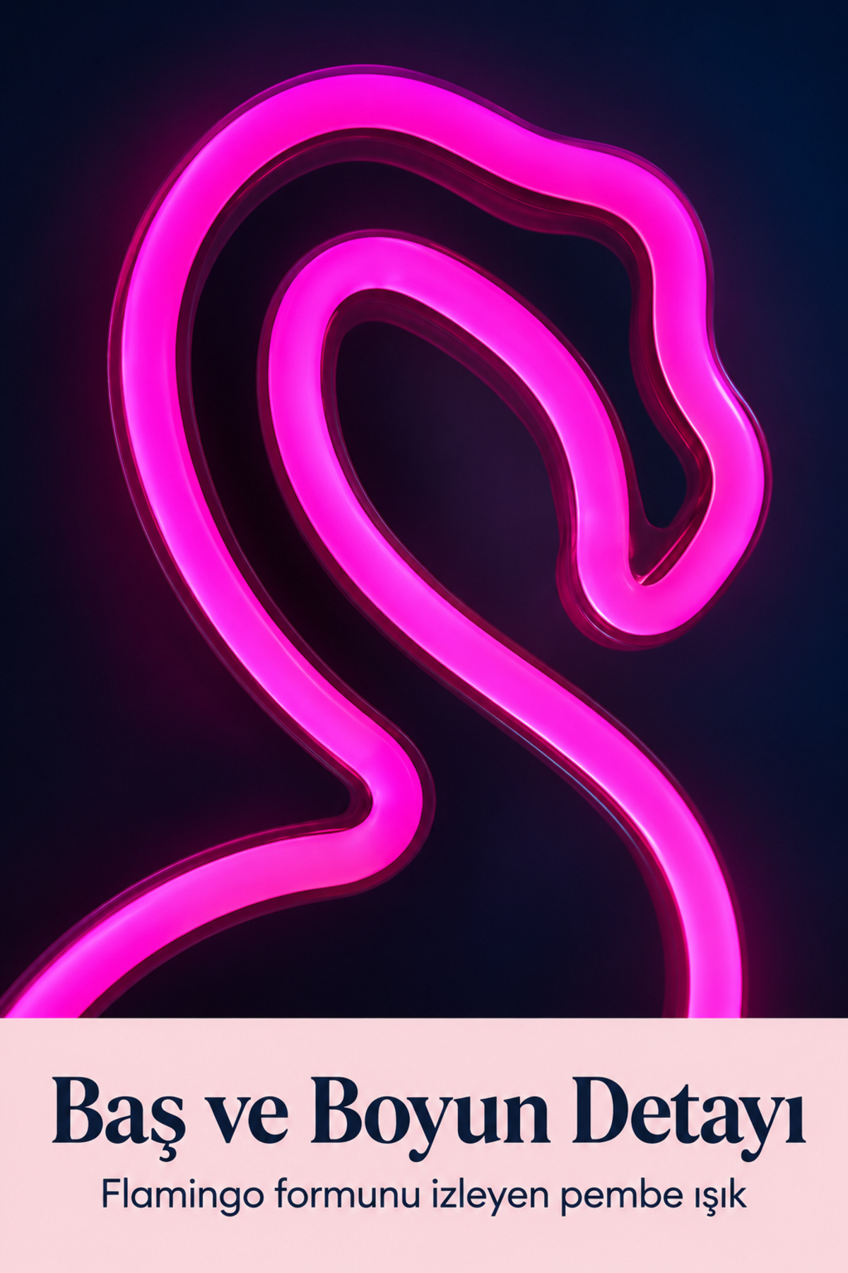 Flamingo LED Lamba USB Kablolu Beyaz Gövdeli - Lisinya
