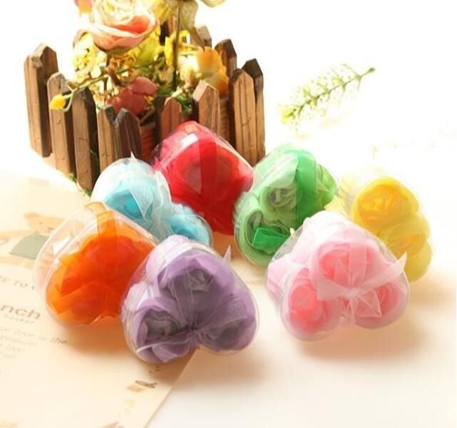 Kalp Kutulu Gül Şeklinde Sabun - Mini - Lisinya