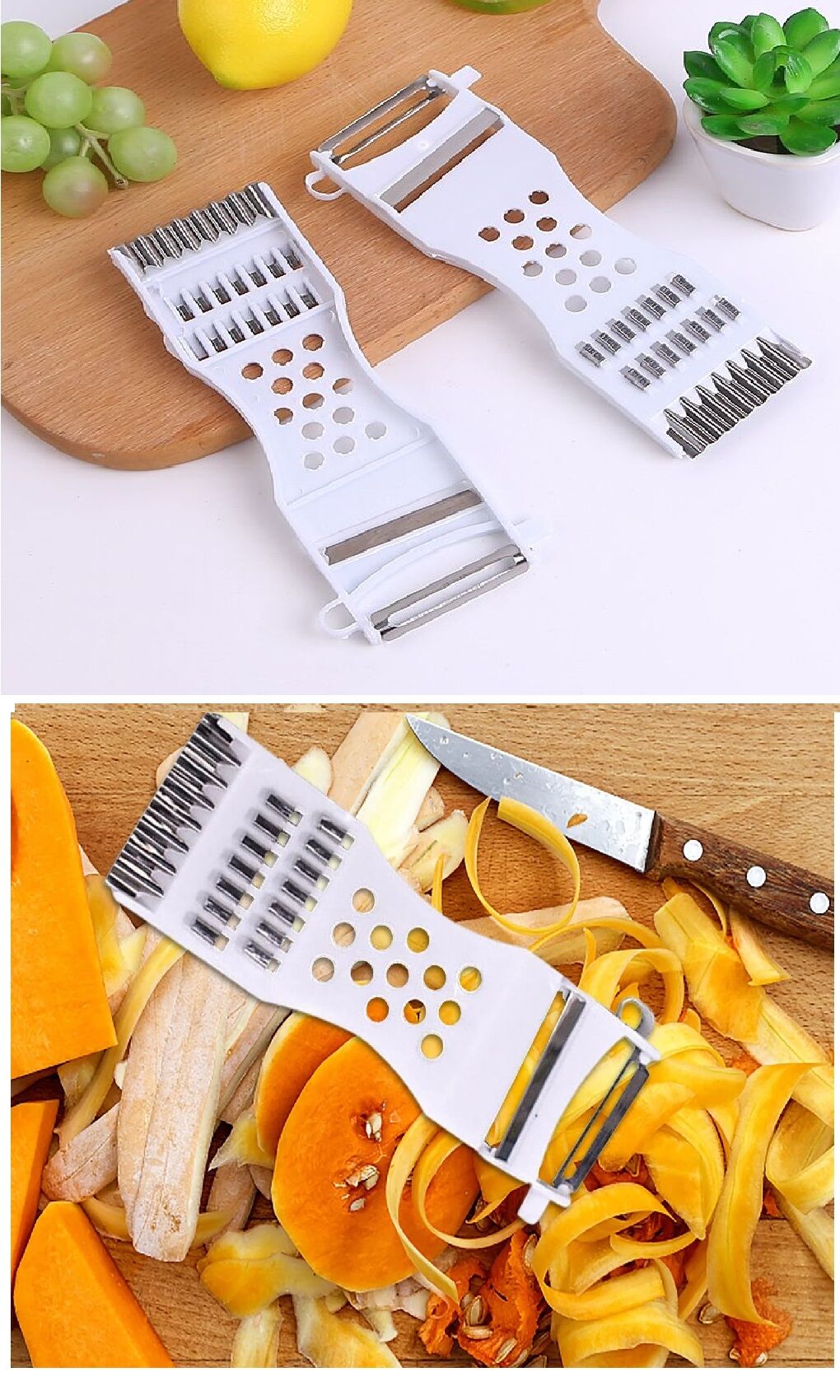 Rende Soyacak 5 Fonksiyonlu Sebze Meyve Soyucu Patates Havuç Salatalık Zencefil Doğrayıcı - Lisinya