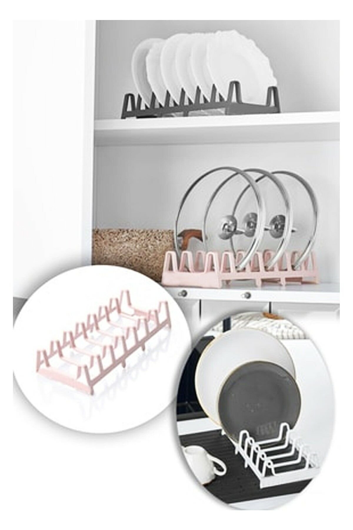 Tencere Kapağı Organizeri - Pratik Tabaklık - Lisinya