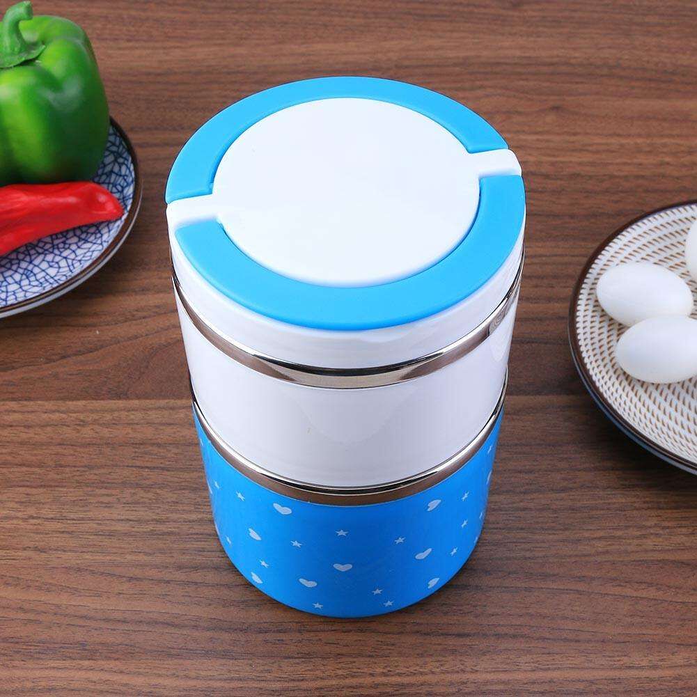 Yemek Termosu 2li Tutacaklı Sefer Tası - Hiper 2 Katlı Yemek Termos - Lisinya