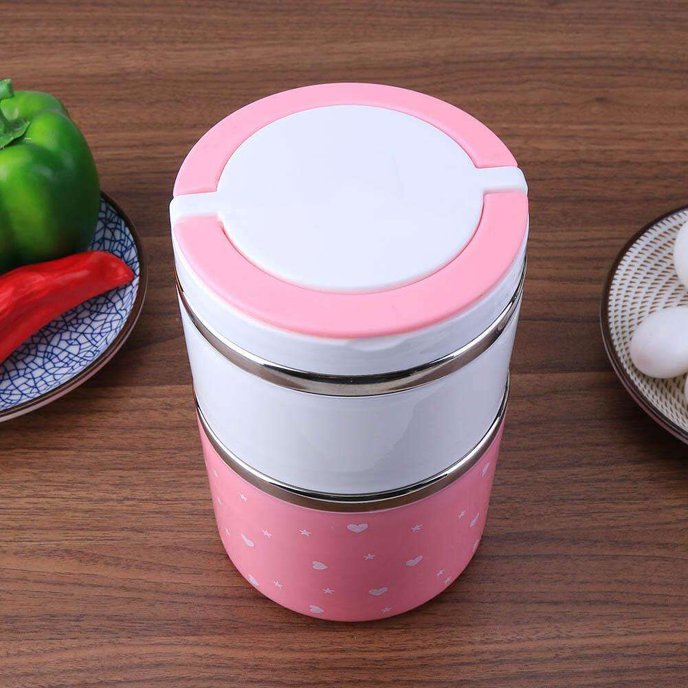 Yemek Termosu 2li Tutacaklı Sefer Tası - Hiper 2 Katlı Yemek Termos - Lisinya