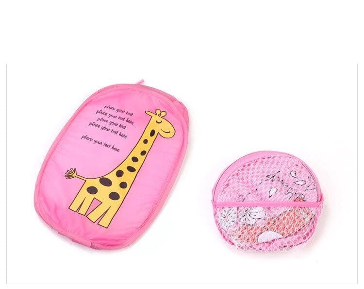 Karikatür Figürlü Katlanır  File Oyuncak Ve Çamaşır Sepeti - Lisinya