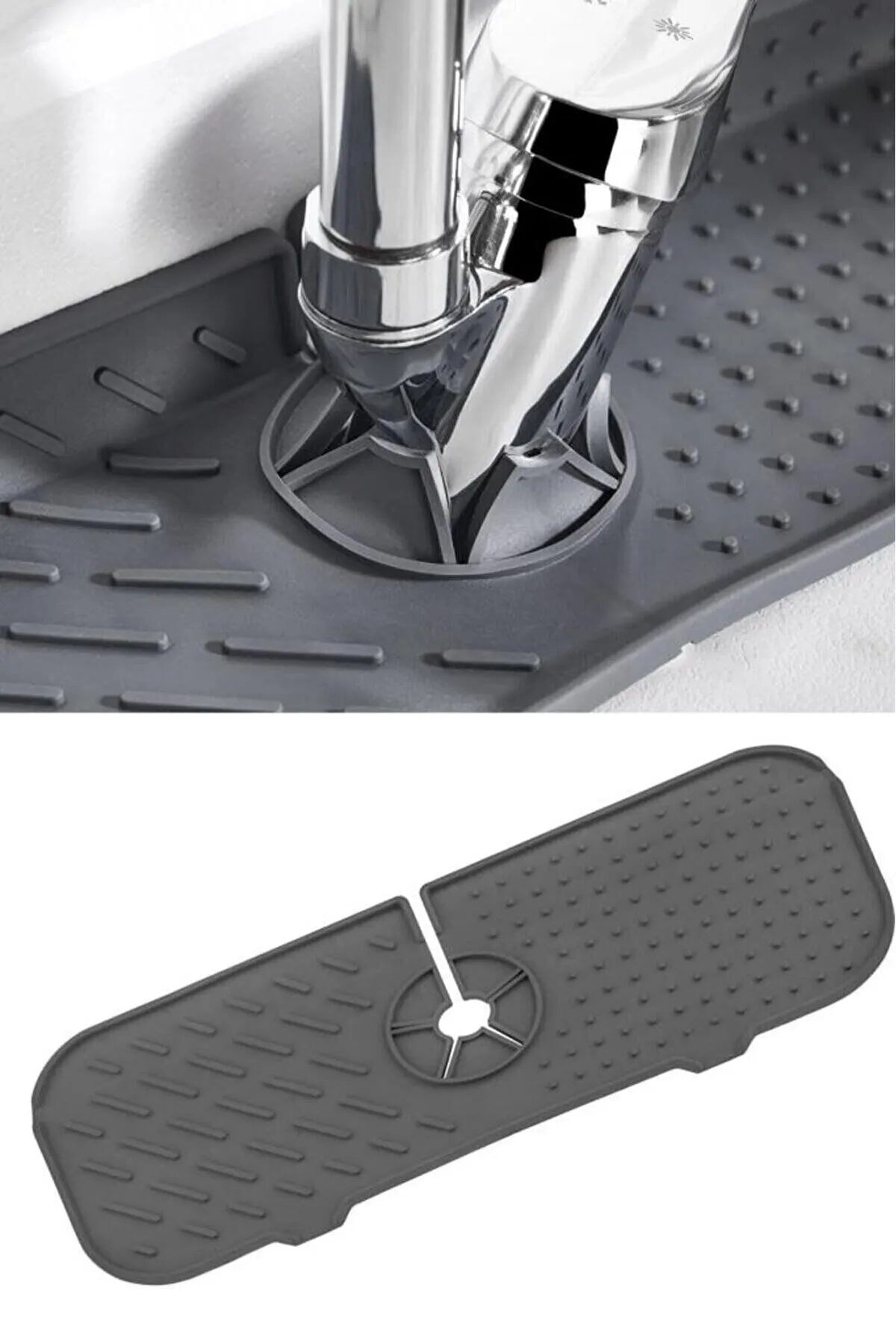 Esnek Musluk Lavabo Matı - Mutfak Banyo Batarya Su Tutucu Bulaşık Süngeri Matı - Lisinya Esnek Musluk Lavabo Matı - Mutfak Banyo Batarya Su Tutucu Bulaşık Süngeri Matı - Lisinya