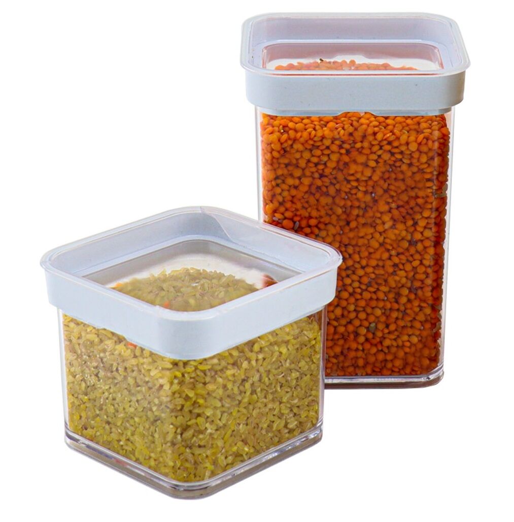 Vakumlu Kare Saklama Kabı - 1 litre - Lisinya